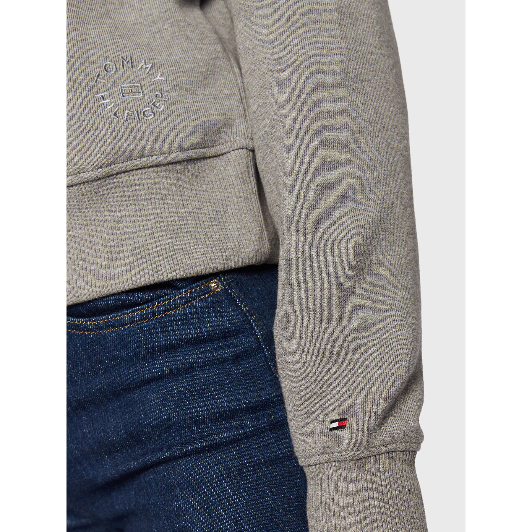Tommy Hilfiger Суитшърт WW0WW35986 Сив Relaxed Fit - Pepit.bg