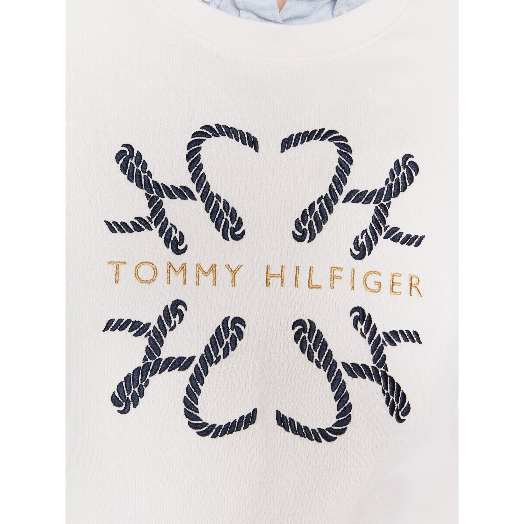 Tommy Hilfiger Суитшърт WW0WW37793 Екрю Regular Fit - Pepit.bg