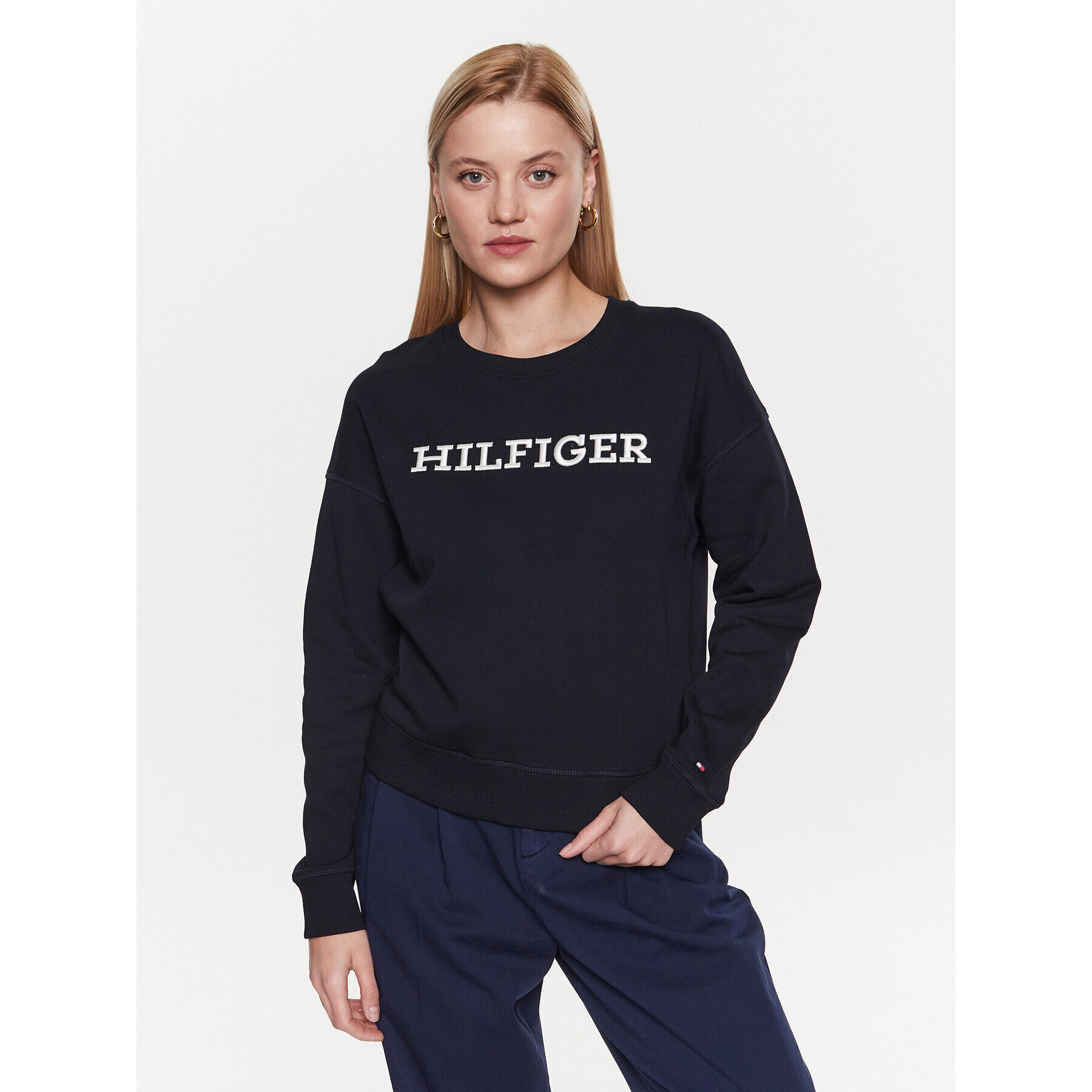 Tommy Hilfiger Суитшърт WW0WW38860 Тъмносин Regular Fit - Pepit.bg