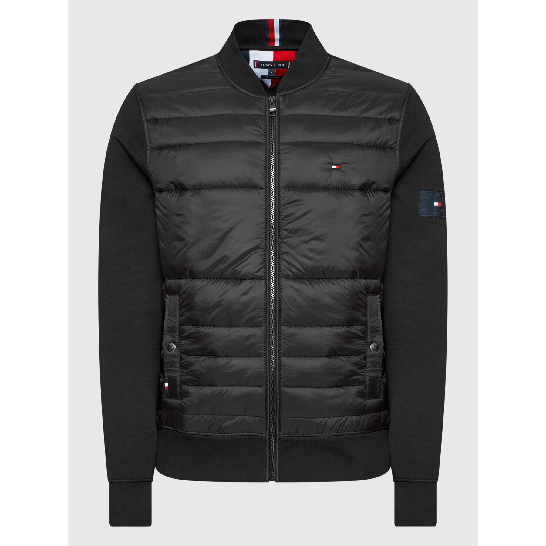 Tommy Hilfiger Суитшърт Zip Through MW0MW22122 Черен Regular Fit - Pepit.bg