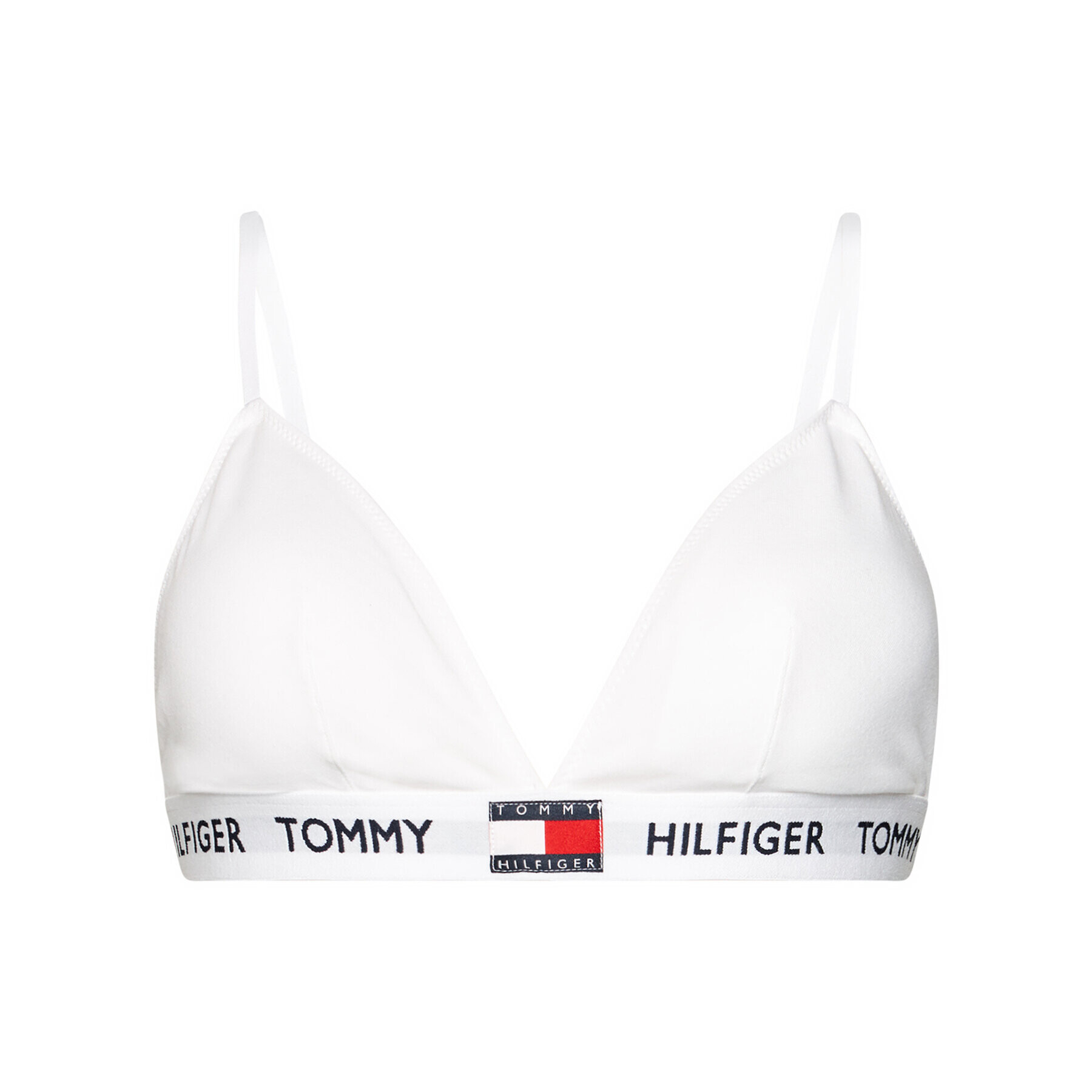 Tommy Hilfiger Сутиен бралет Padded Triangle Bra UW0UW02243 Бял - Pepit.bg