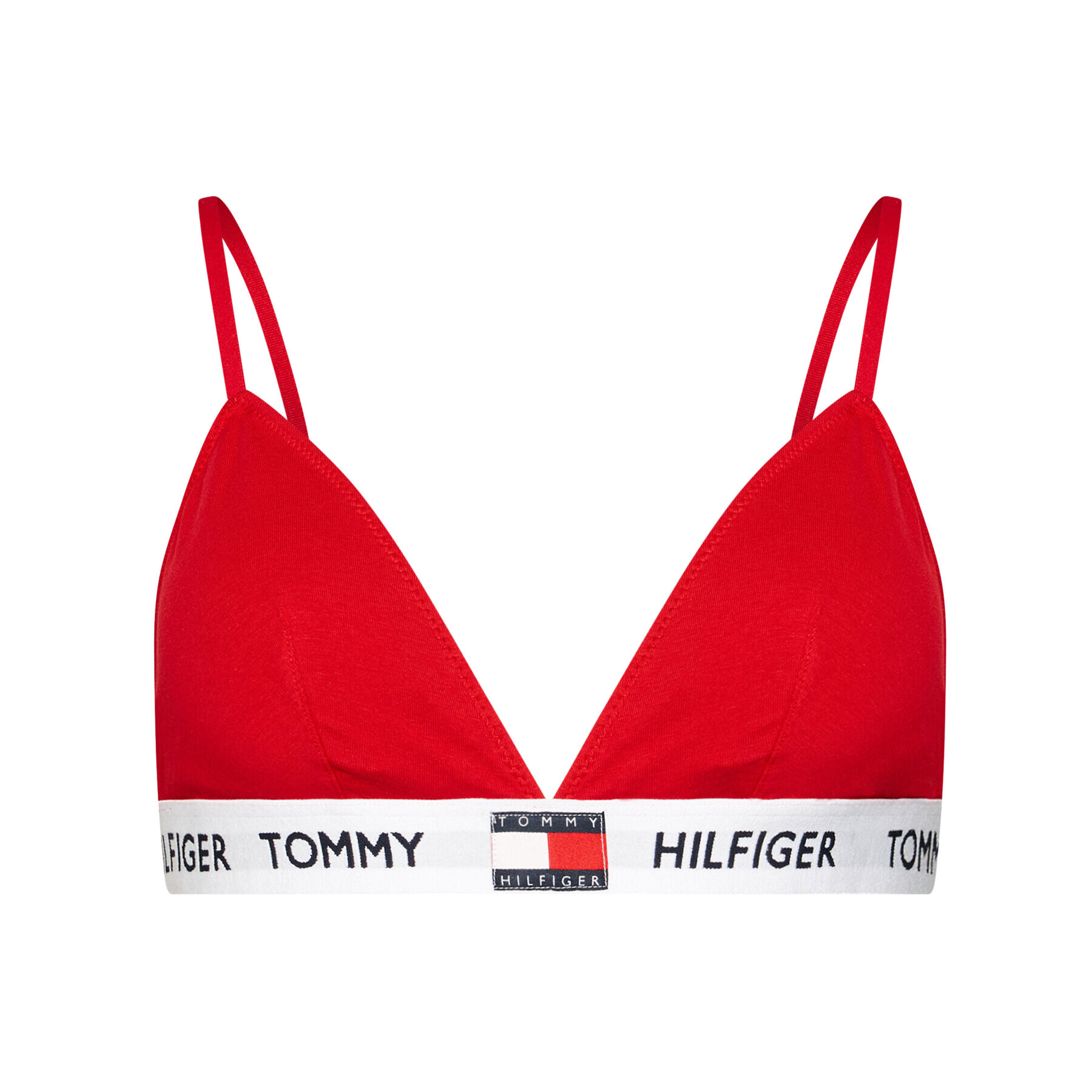 Tommy Hilfiger Сутиен бралет Padded Triangle Bra UW0UW02243 Червен - Pepit.bg