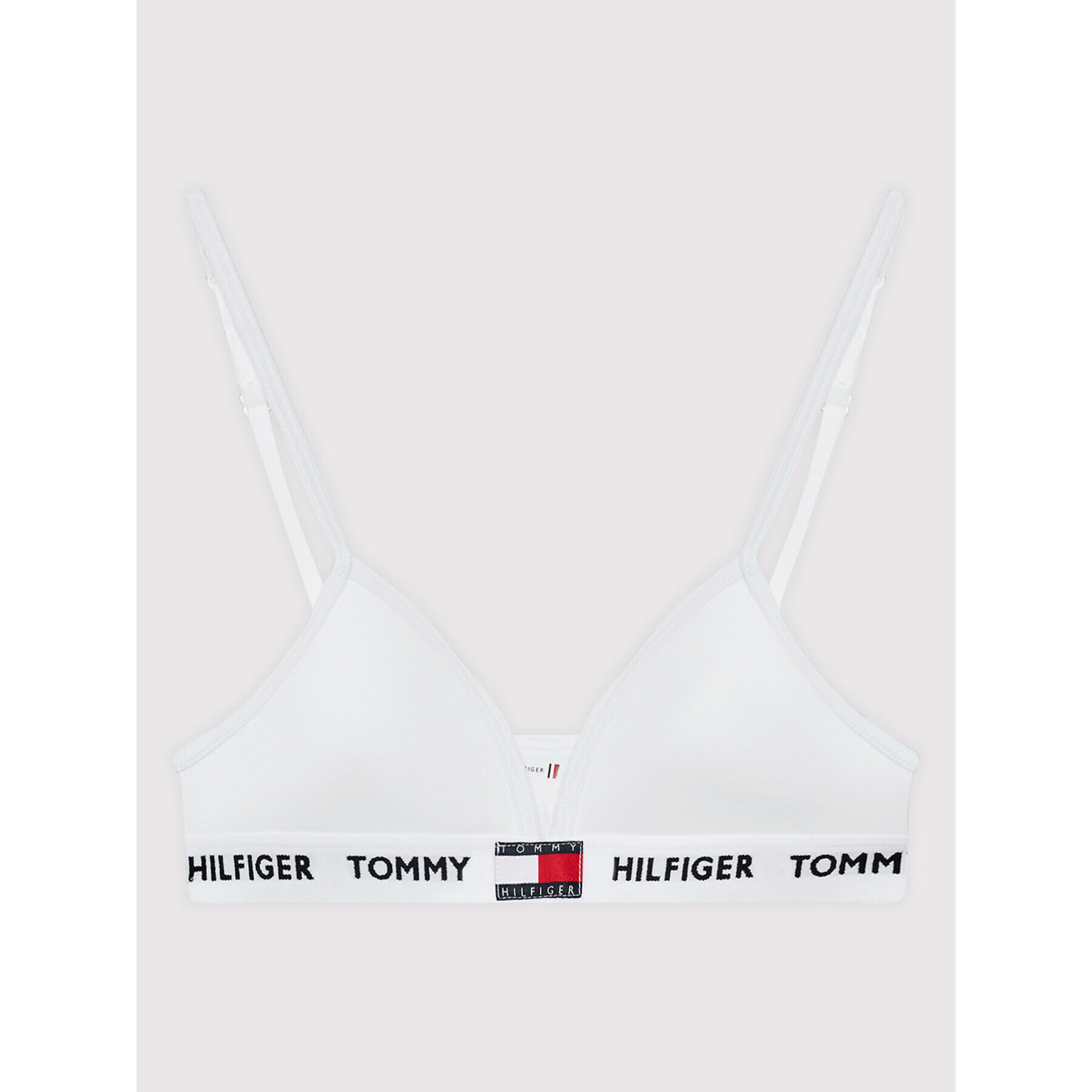 Tommy Hilfiger Сутиен Padded Triangle UG0UG00428 Бял - Pepit.bg