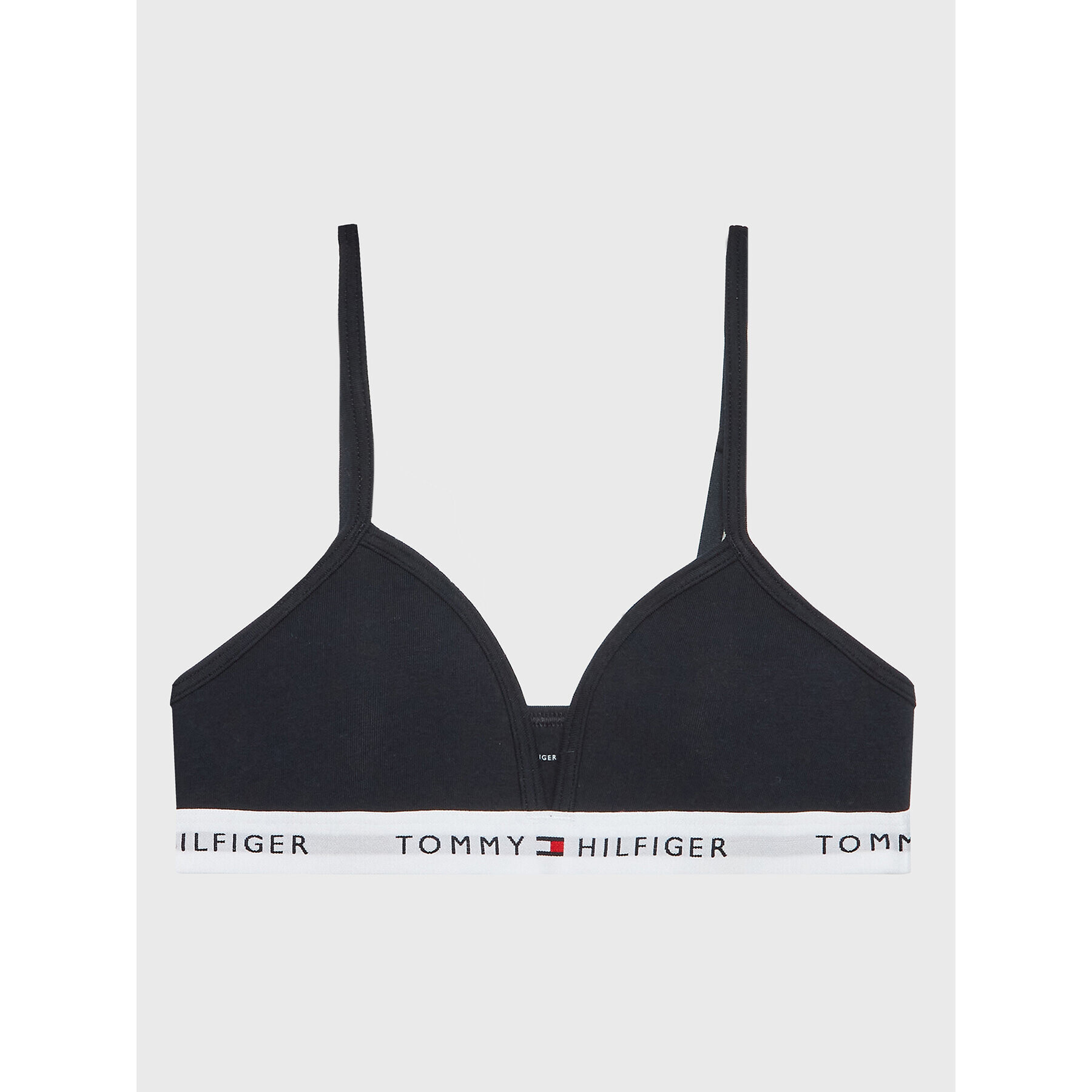 Tommy Hilfiger Сутиен Padded Triangle UG0UG00585 Тъмносин - Pepit.bg