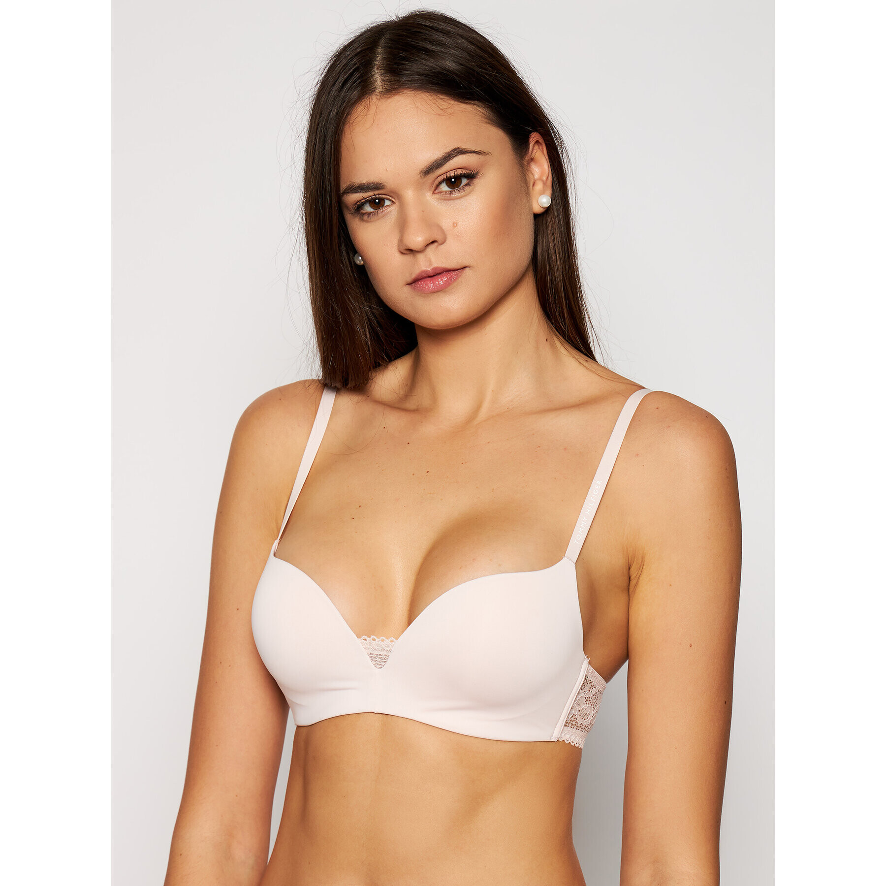 Tommy Hilfiger Сутиен push-up UW0UW02405 Розов - Pepit.bg