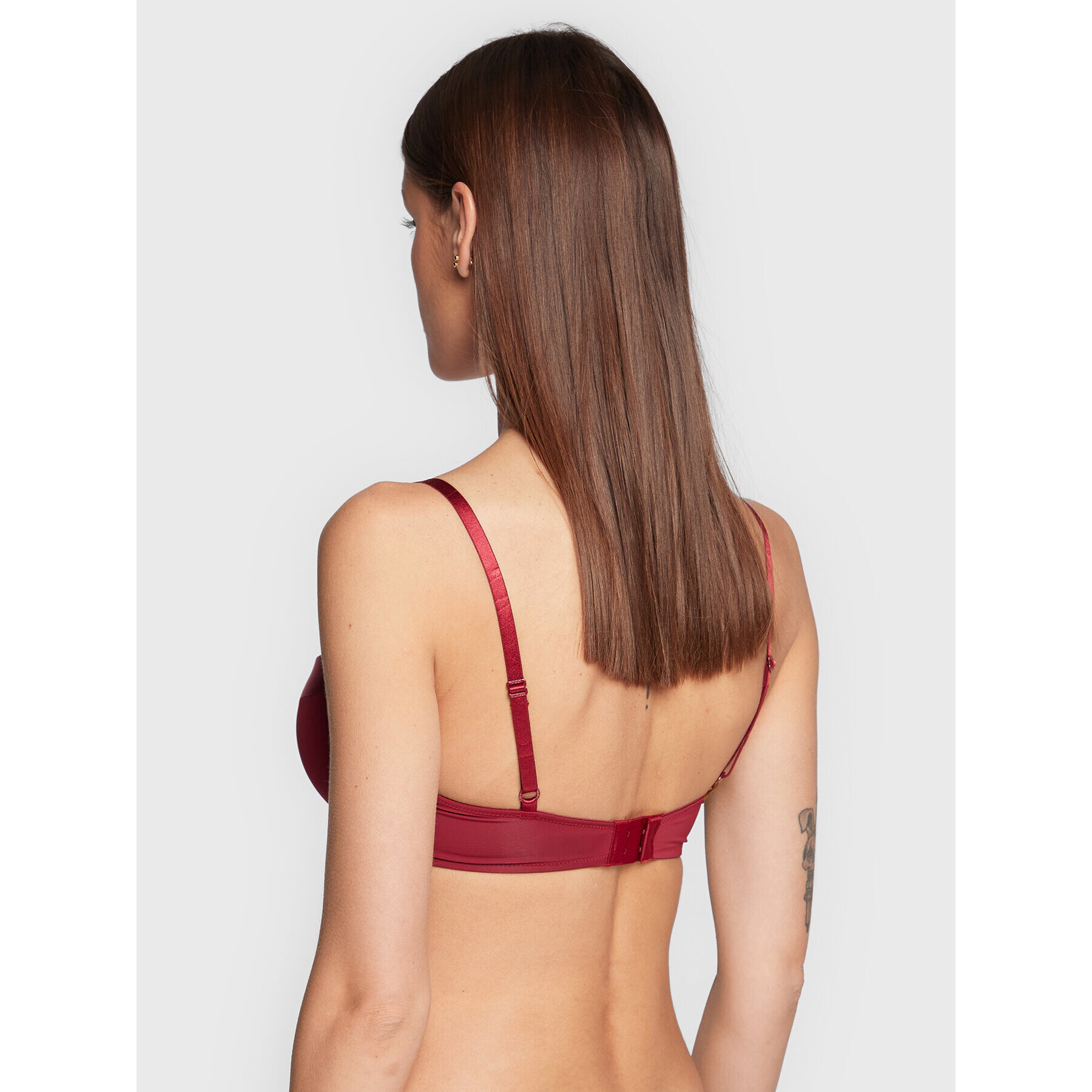 Tommy Hilfiger Сутиен push-up UW0UW03256 Бордо - Pepit.bg