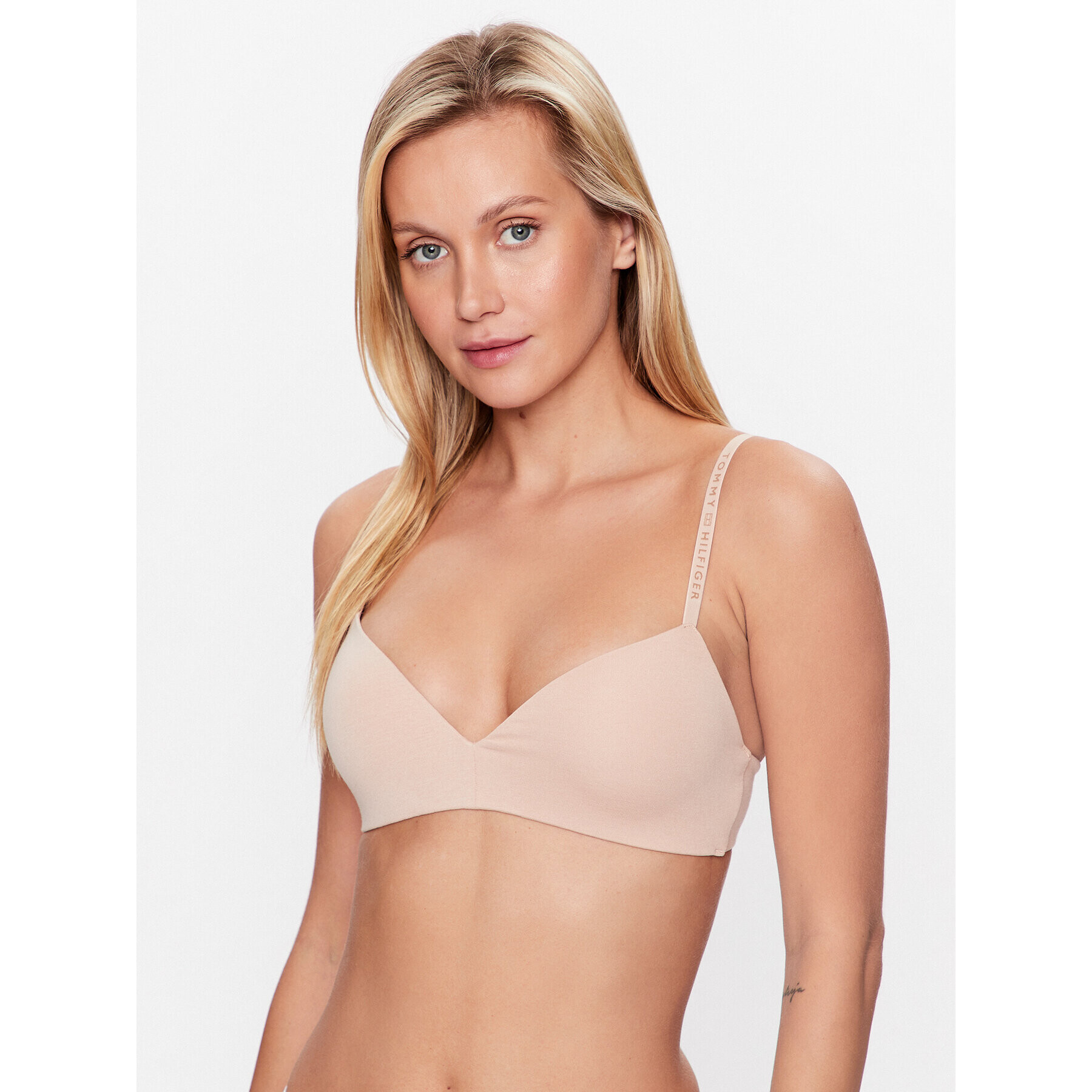 Tommy Hilfiger Сутиен push-up UW0UW04235 Бежов - Pepit.bg