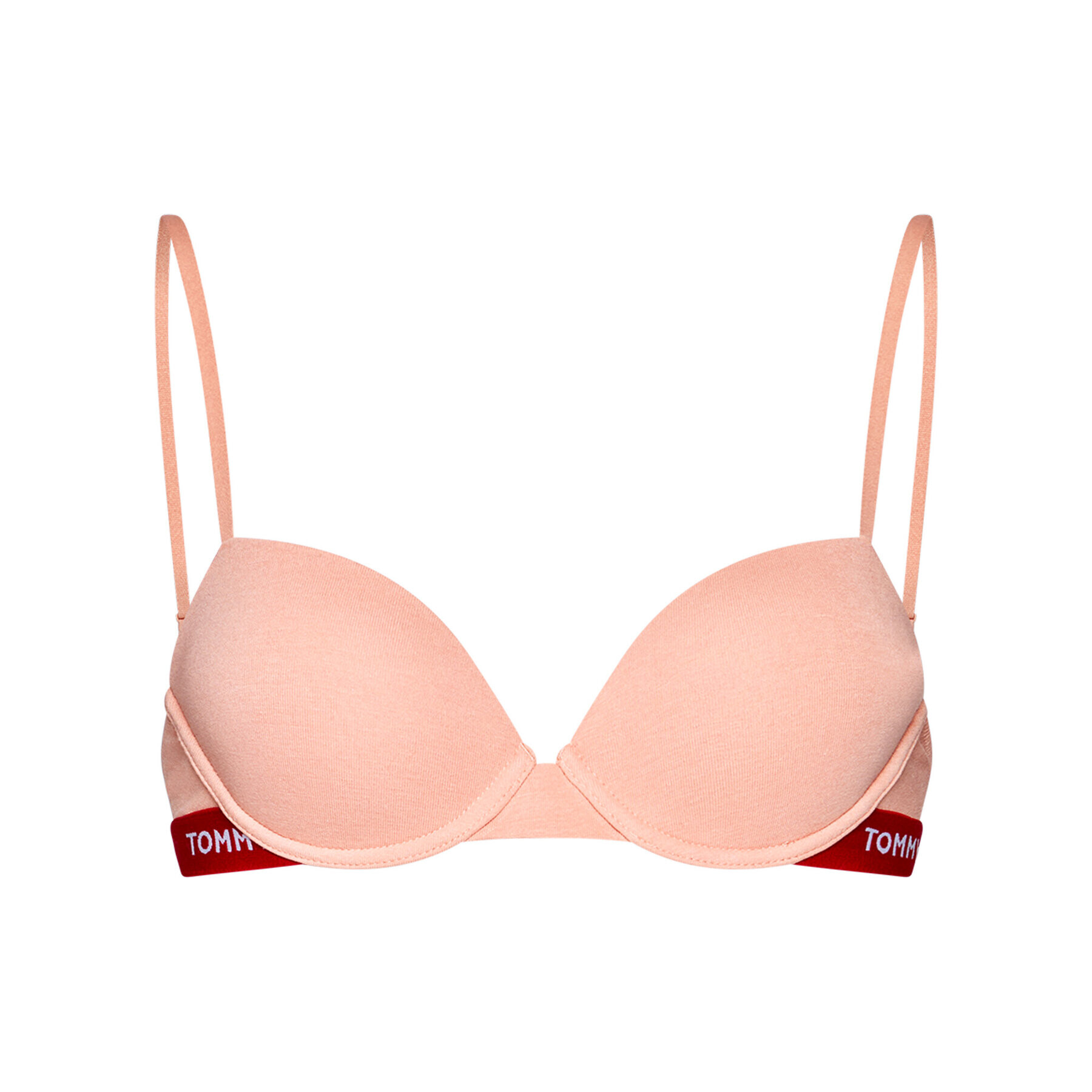 Tommy Hilfiger Сутиен с банели Demi Bra UW0UW02416 Оранжев - Pepit.bg