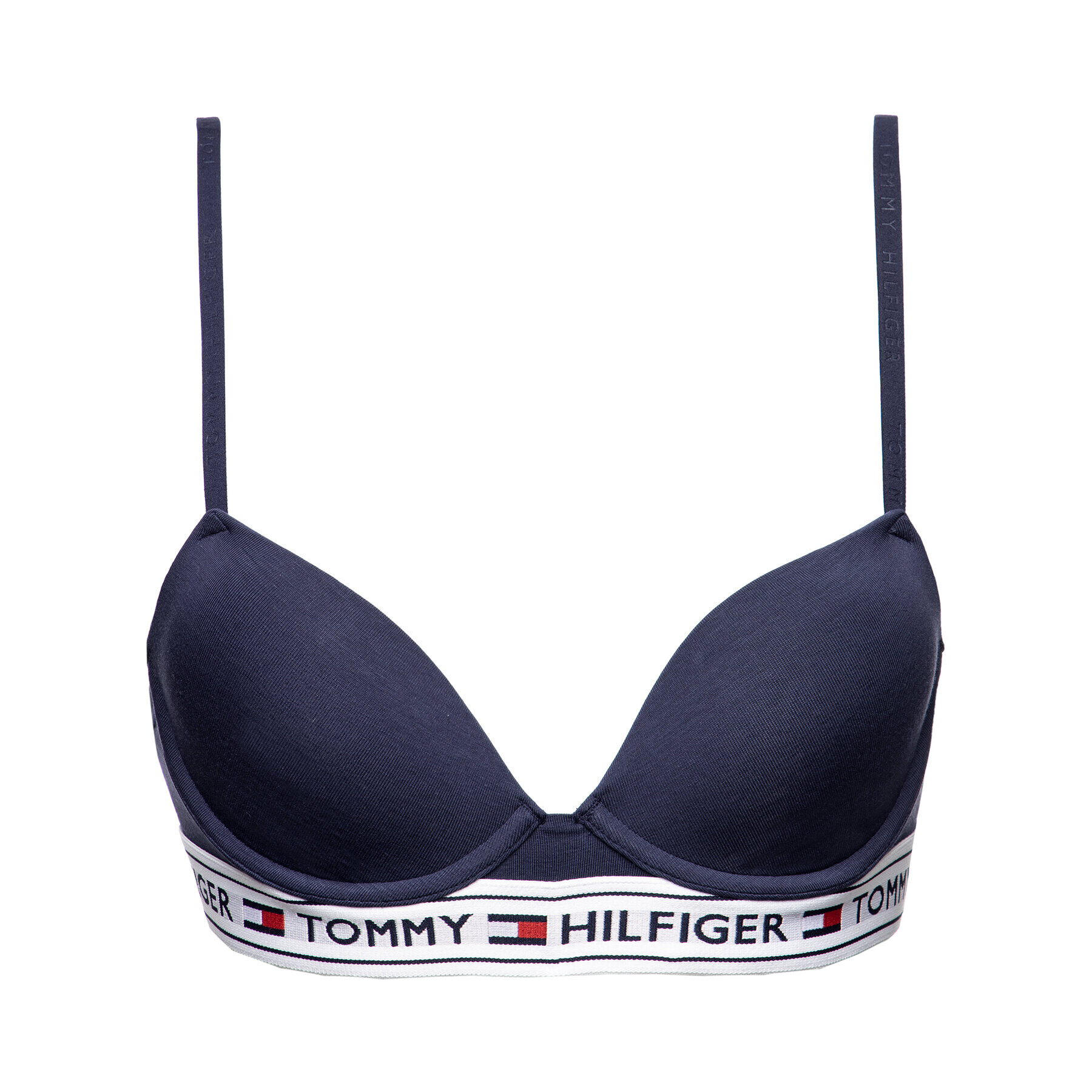 Tommy Hilfiger Сутиен с банели UW0UW00558 Тъмносин - Pepit.bg