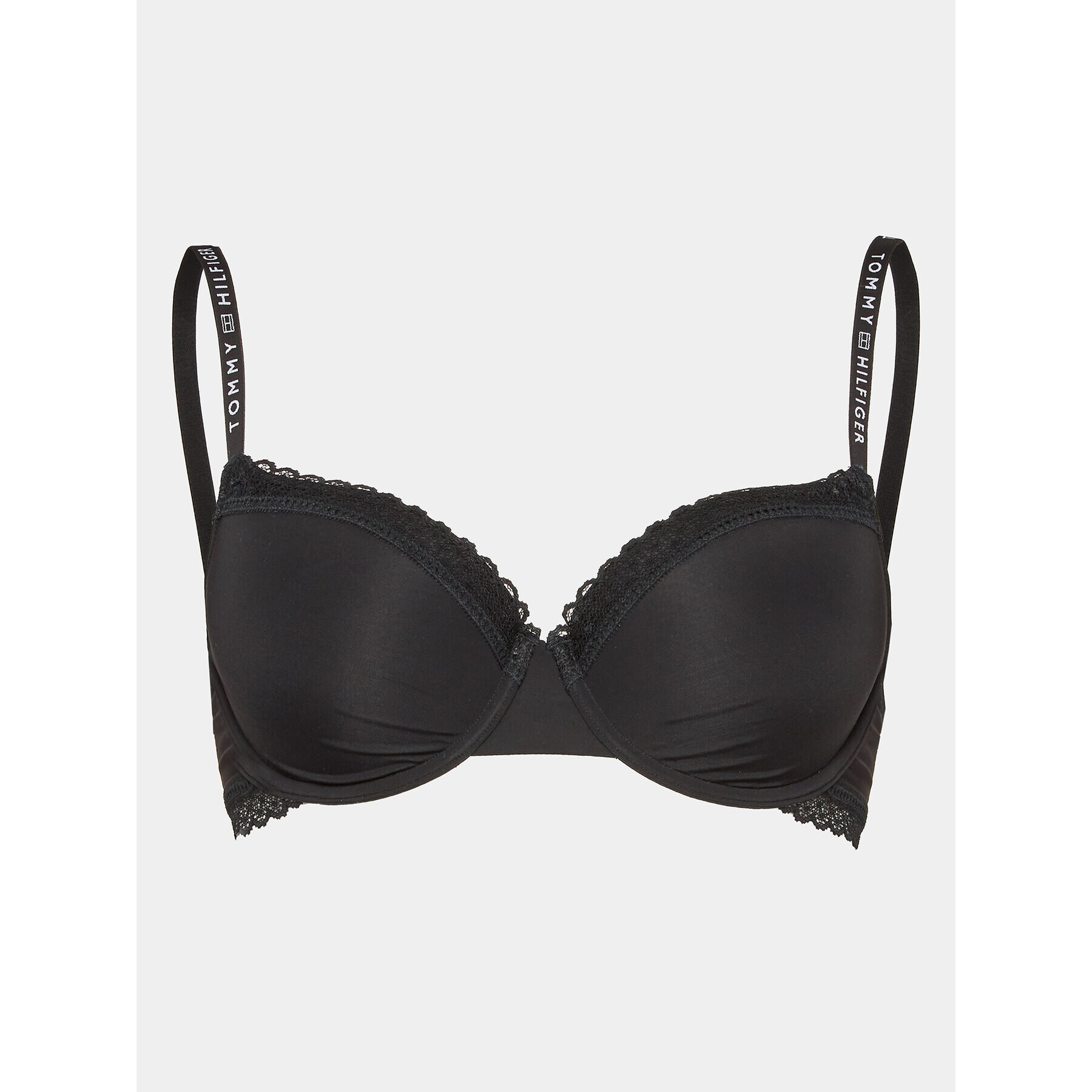 Tommy Hilfiger Сутиен с банели UW0UW04546 Черен - Pepit.bg