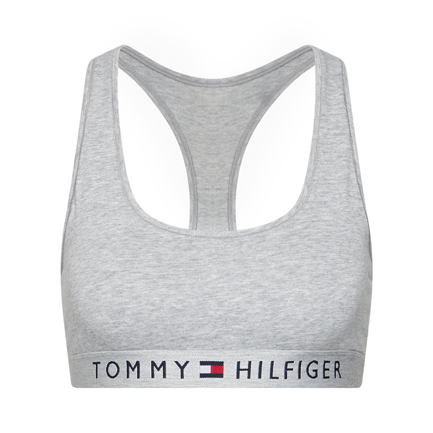 Tommy Hilfiger Сутиен-топ Bralette UW0UW02037 Сив - Pepit.bg