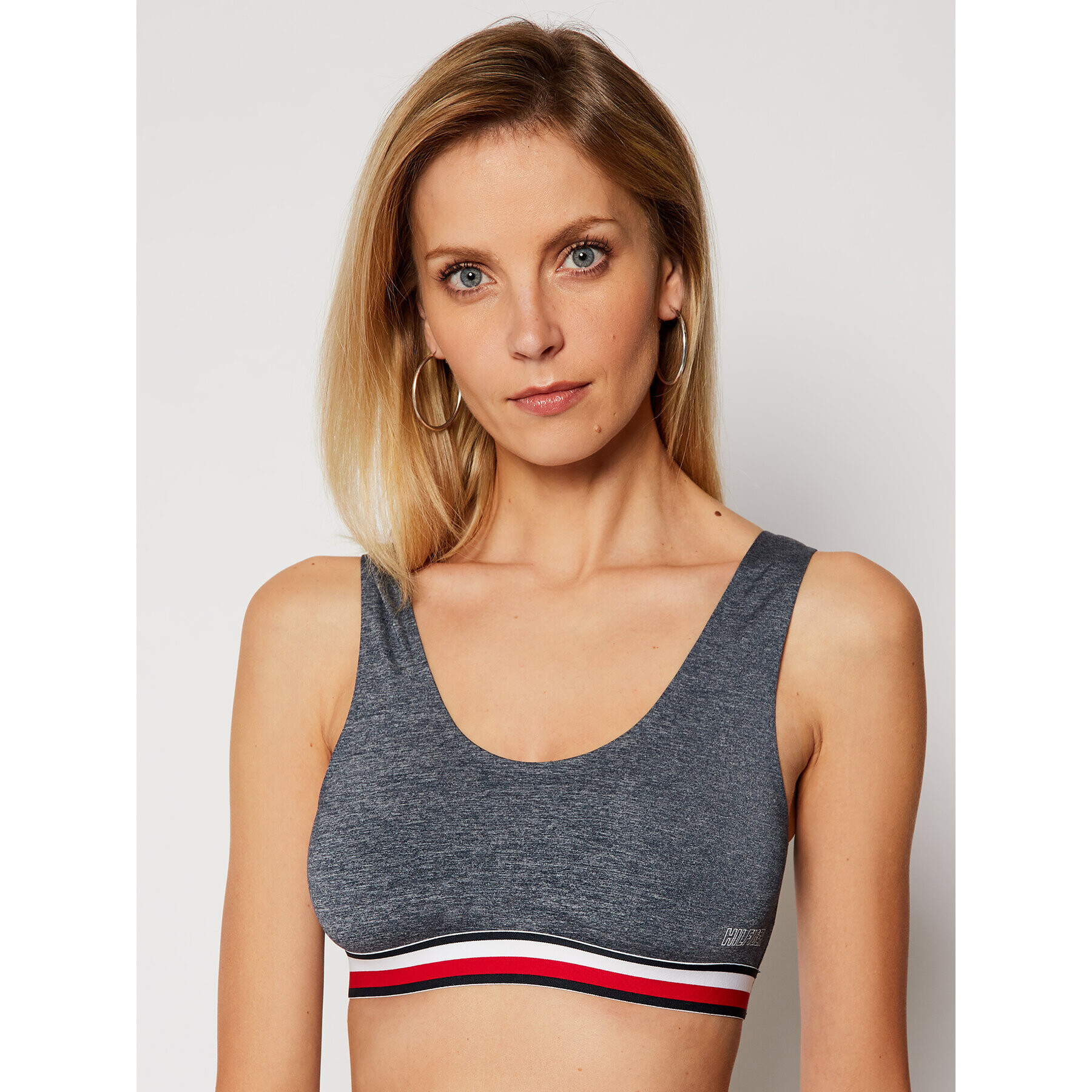 Tommy Hilfiger Сутиен-топ Bralette UW0UW02388 Тъмносин - Pepit.bg