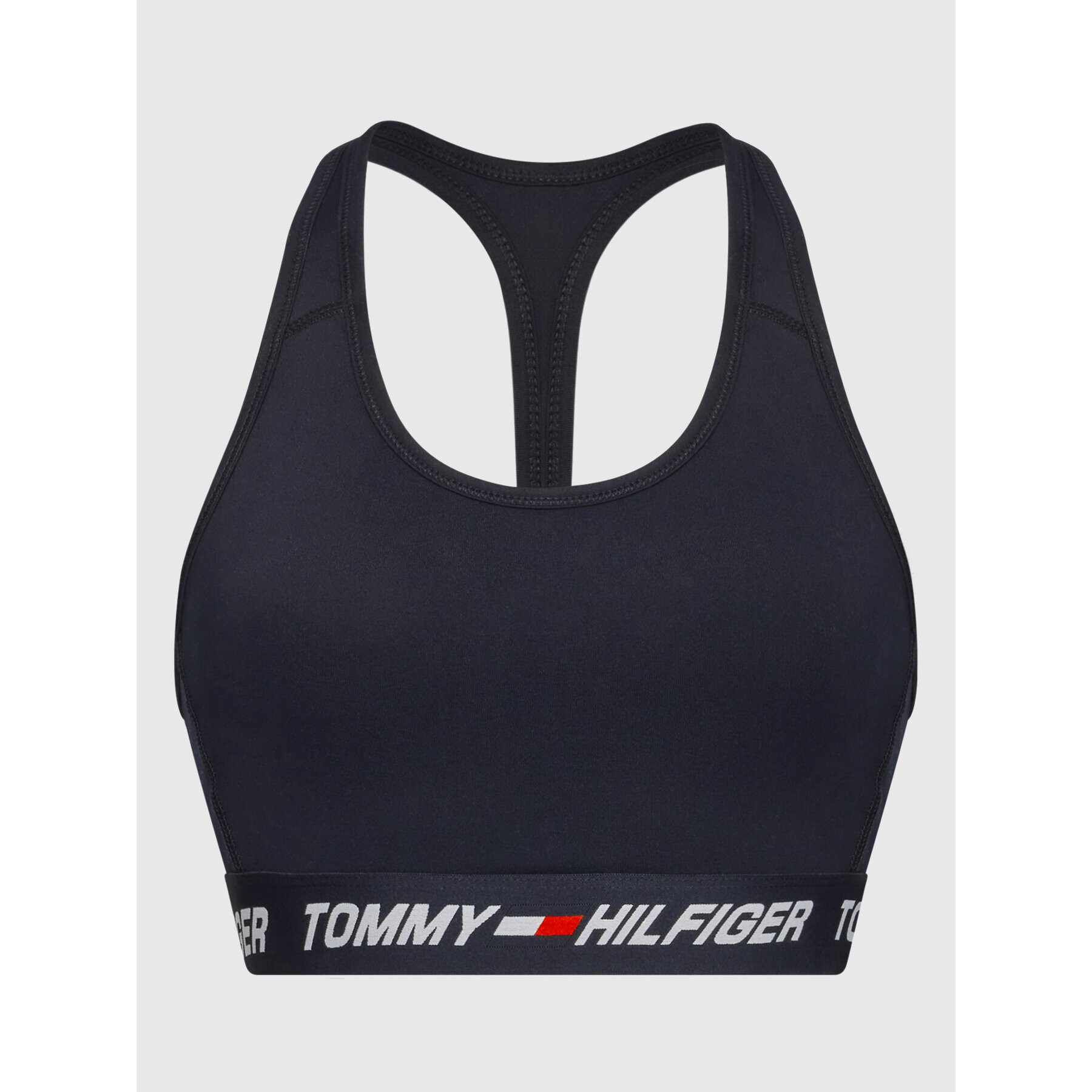 Tommy Hilfiger Сутиен-топ Mid Intensity S10S101112 Тъмносин - Pepit.bg