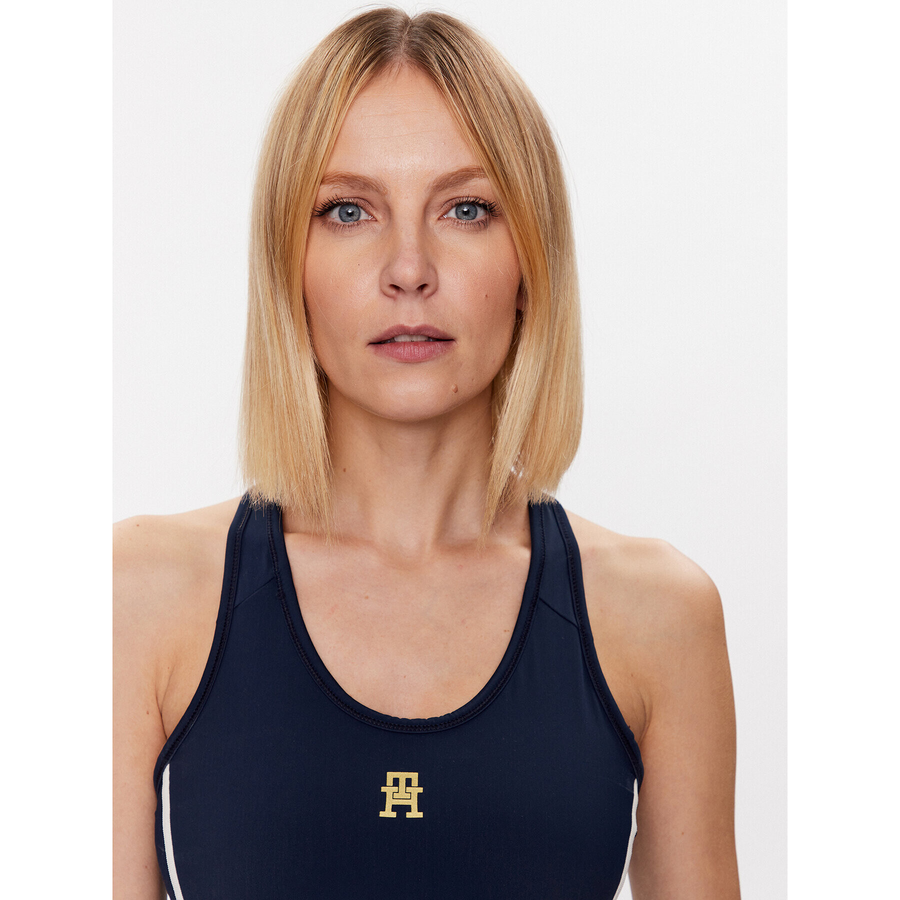 Tommy Hilfiger Сутиен-топ S10S101631 Тъмносин - Pepit.bg