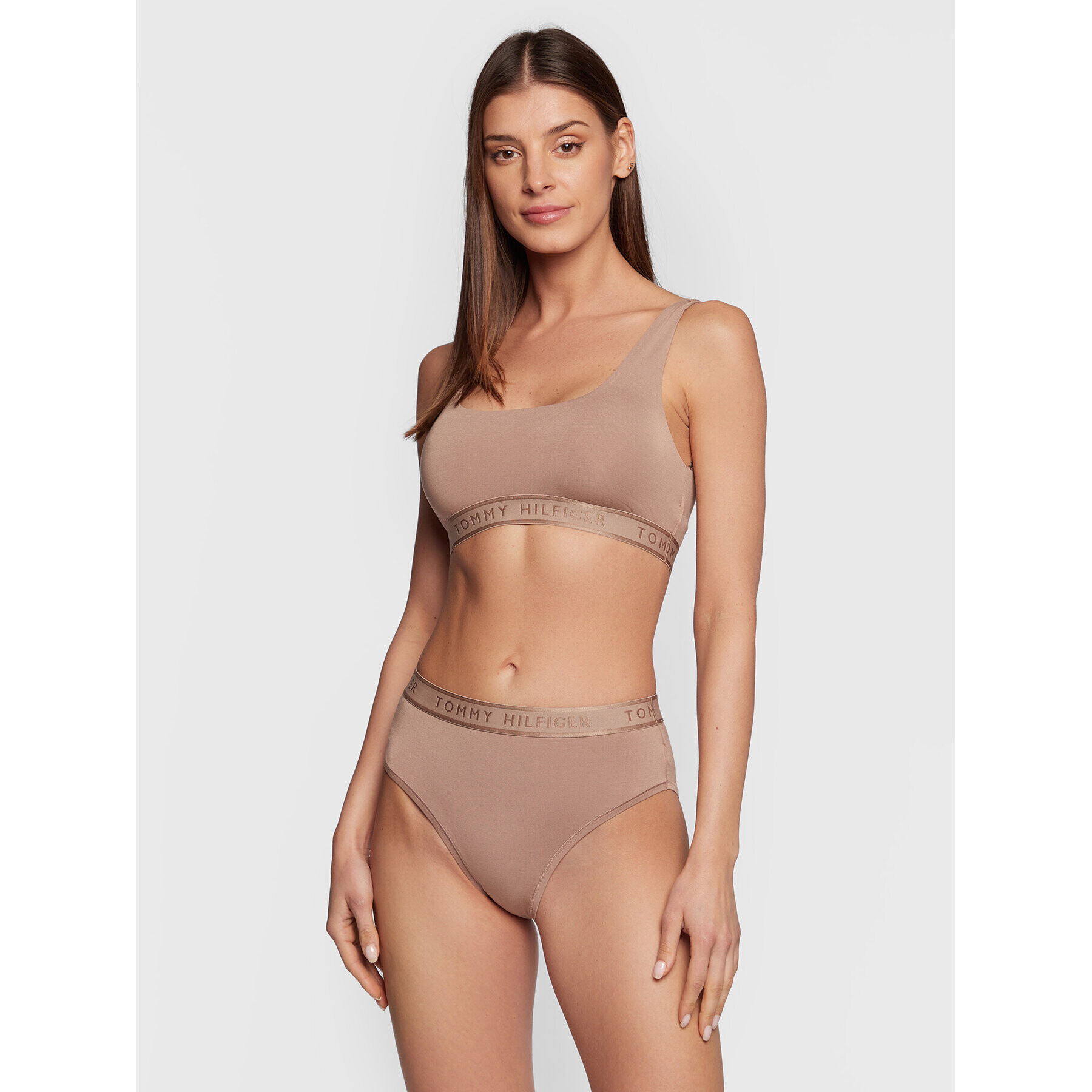Tommy Hilfiger Сутиен-топ Unlined UW0UW03804 Бежов - Pepit.bg