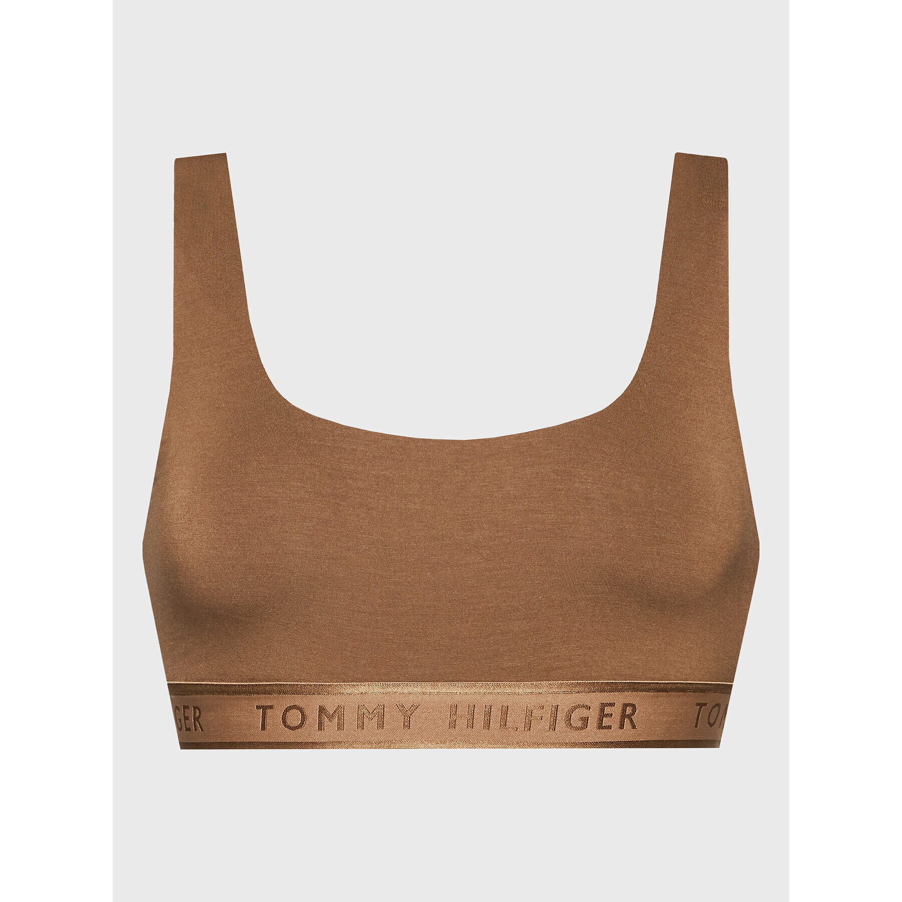 Tommy Hilfiger Сутиен-топ Unlined UW0UW03804 Кафяв - Pepit.bg