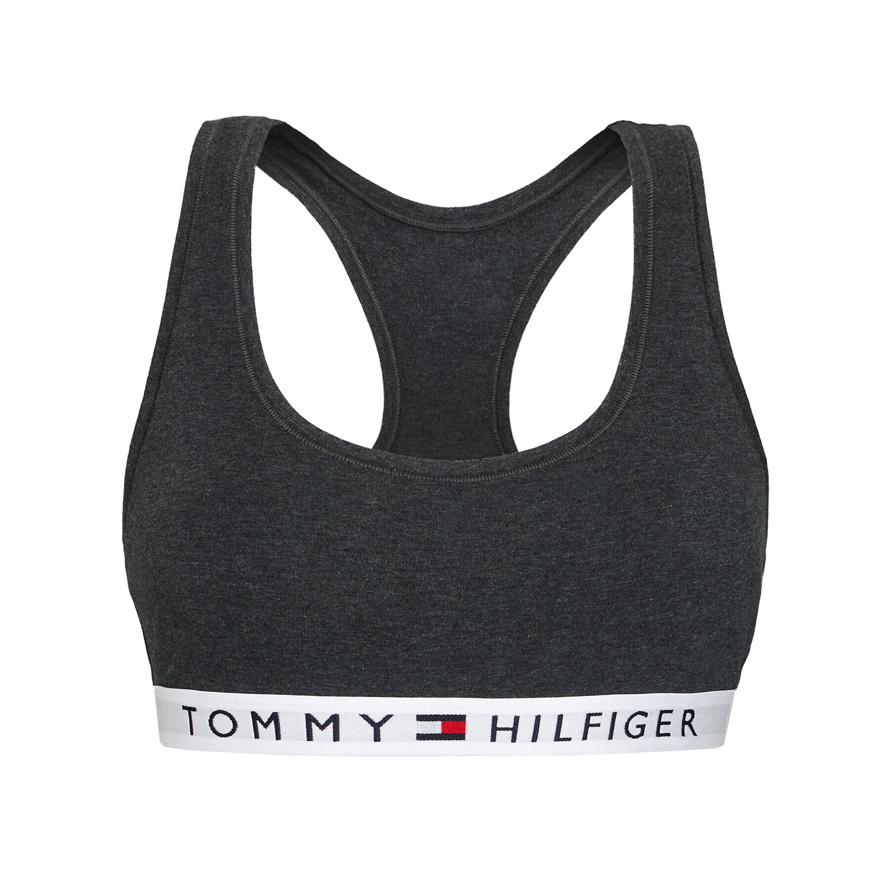 Tommy Hilfiger Сутиен-топ UW0UW02037 Сив - Pepit.bg