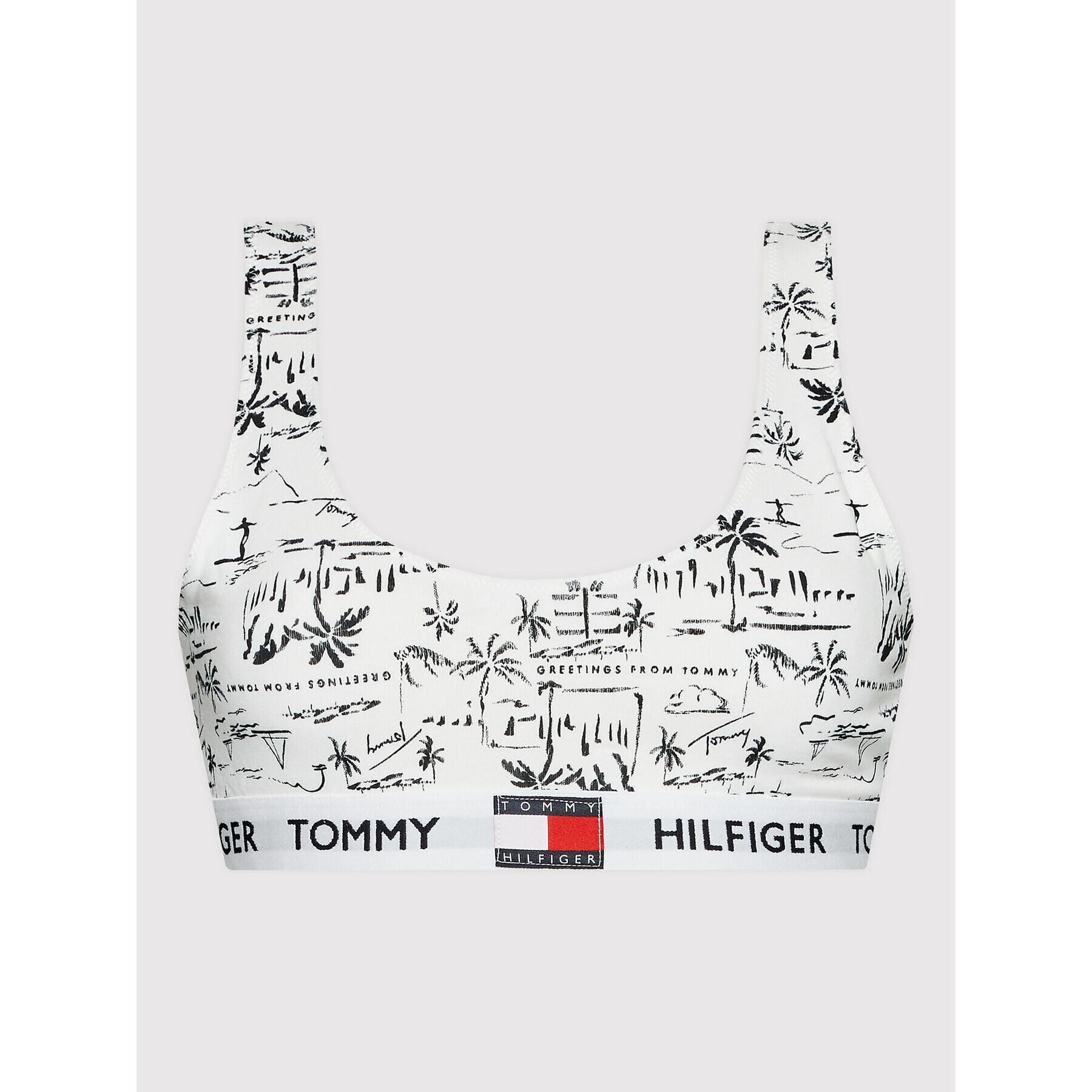 Tommy Hilfiger Сутиен-топ UW0UW02246 Бял - Pepit.bg