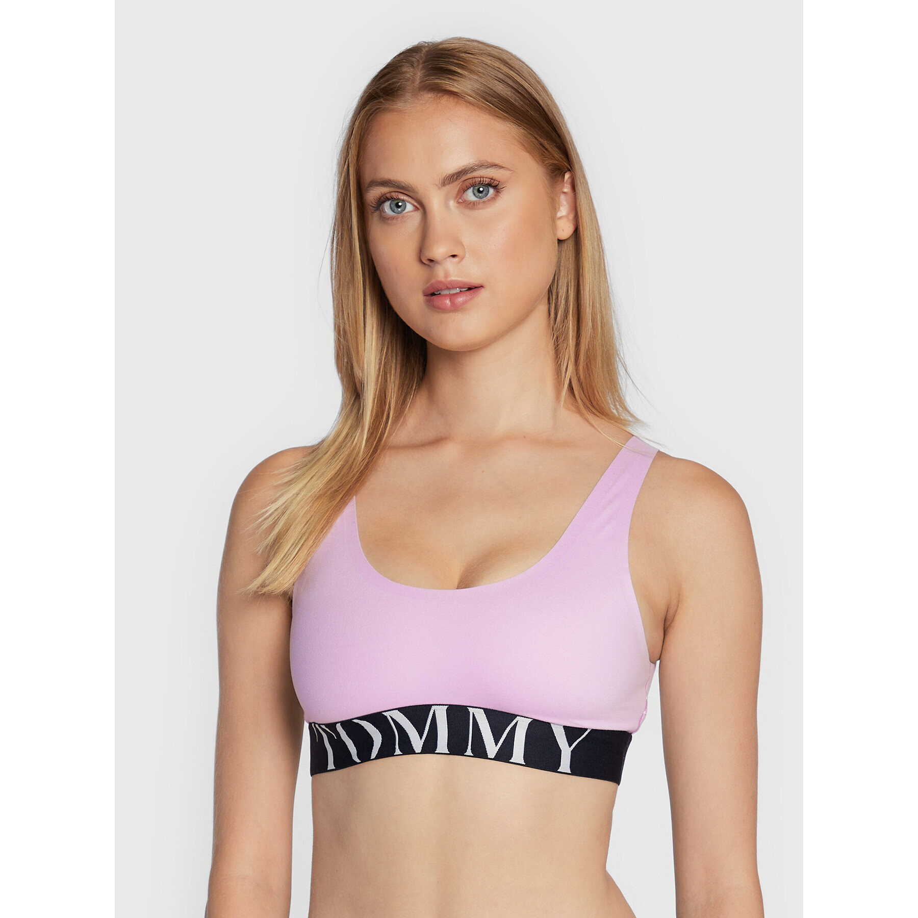 Tommy Hilfiger Сутиен-топ UW0UW03172 Виолетов - Pepit.bg