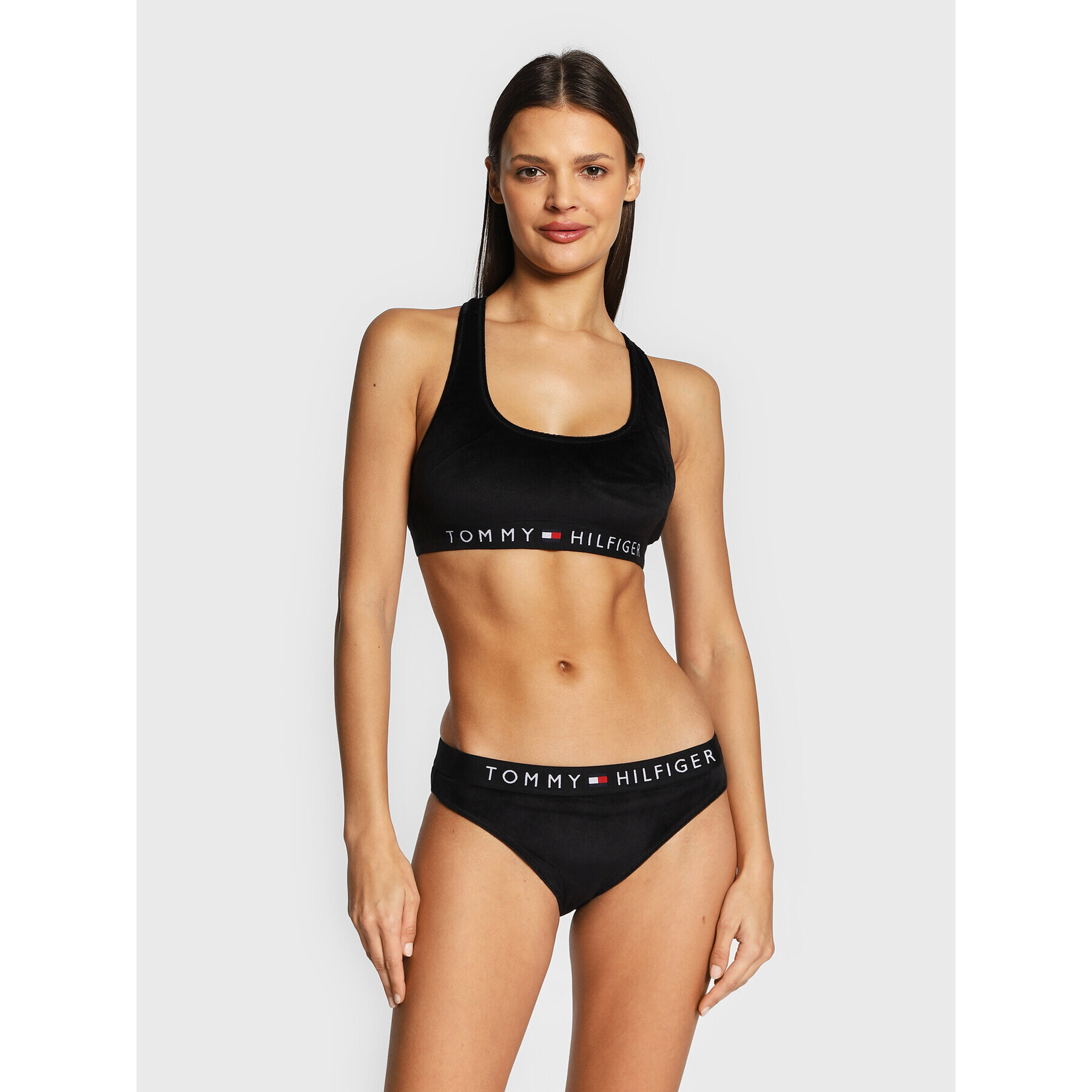 Tommy Hilfiger Сутиен-топ UW0UW03979 Черен - Pepit.bg