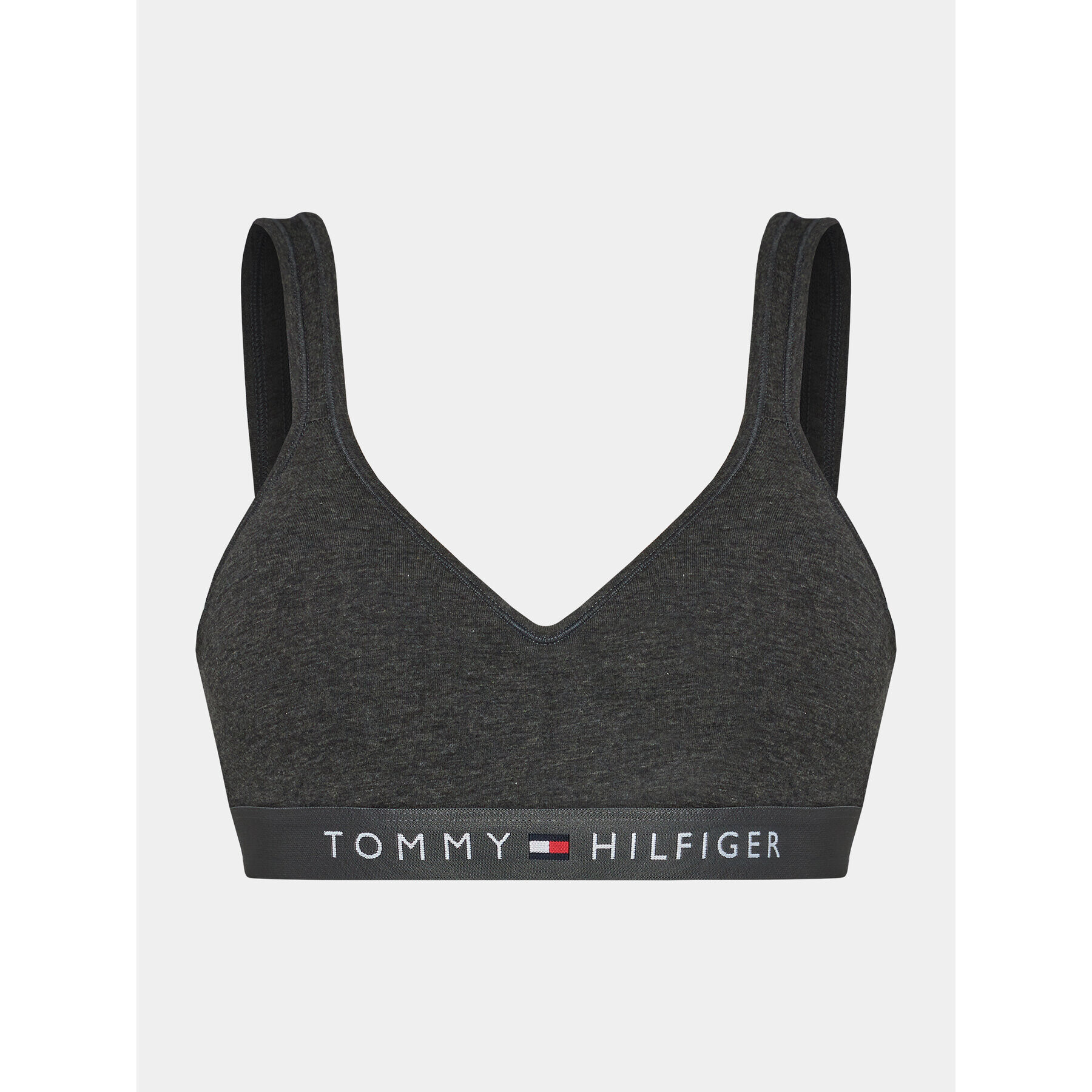 Tommy Hilfiger Сутиен-топ UW0UW04612 Сив - Pepit.bg