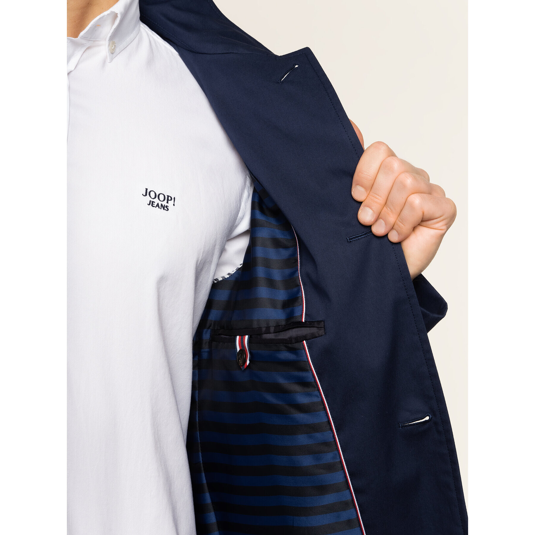 Tommy Hilfiger Tailored Палто Car TT0TT06368 Тъмносин Regular Fit - Pepit.bg