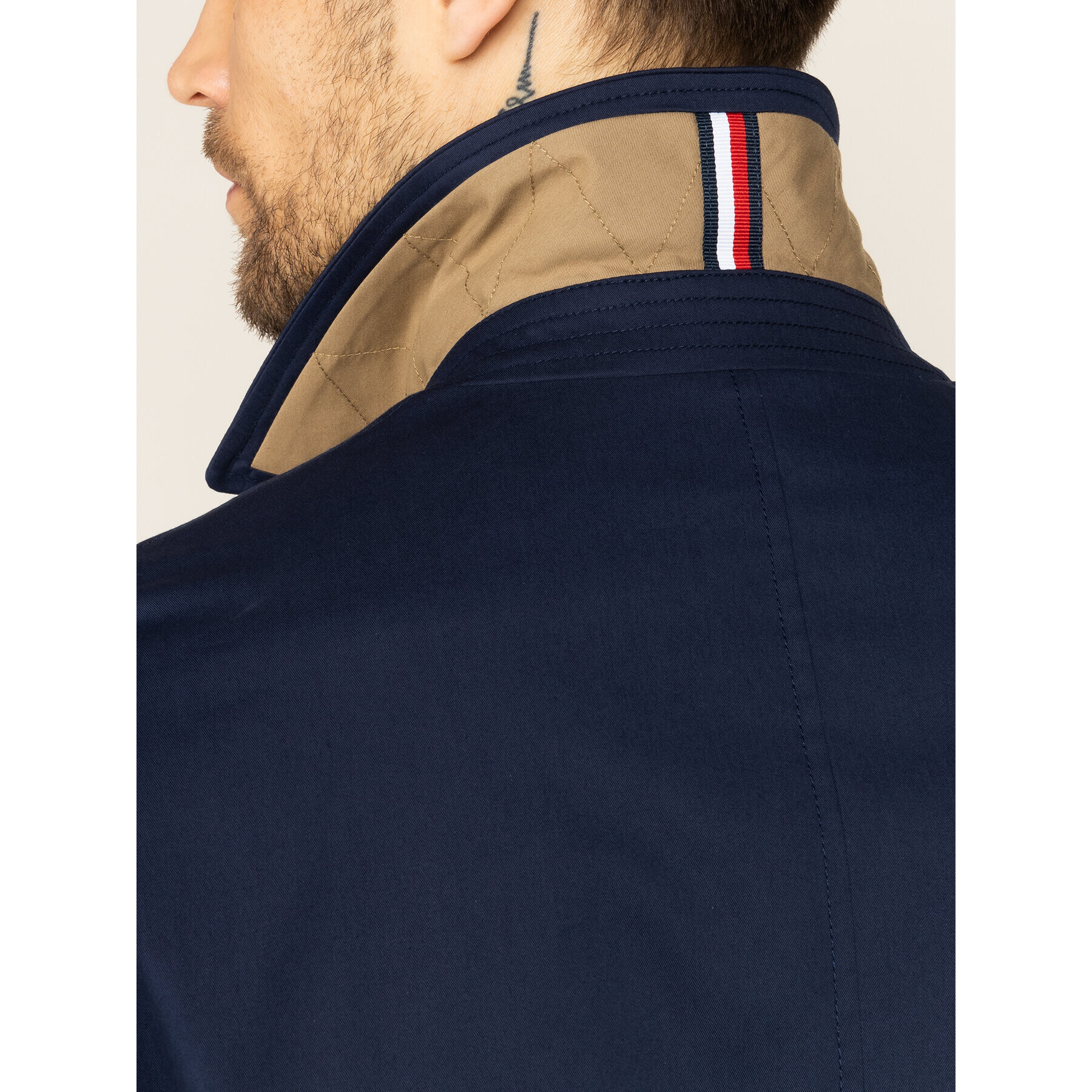 Tommy Hilfiger Tailored Палто Car TT0TT06368 Тъмносин Regular Fit - Pepit.bg