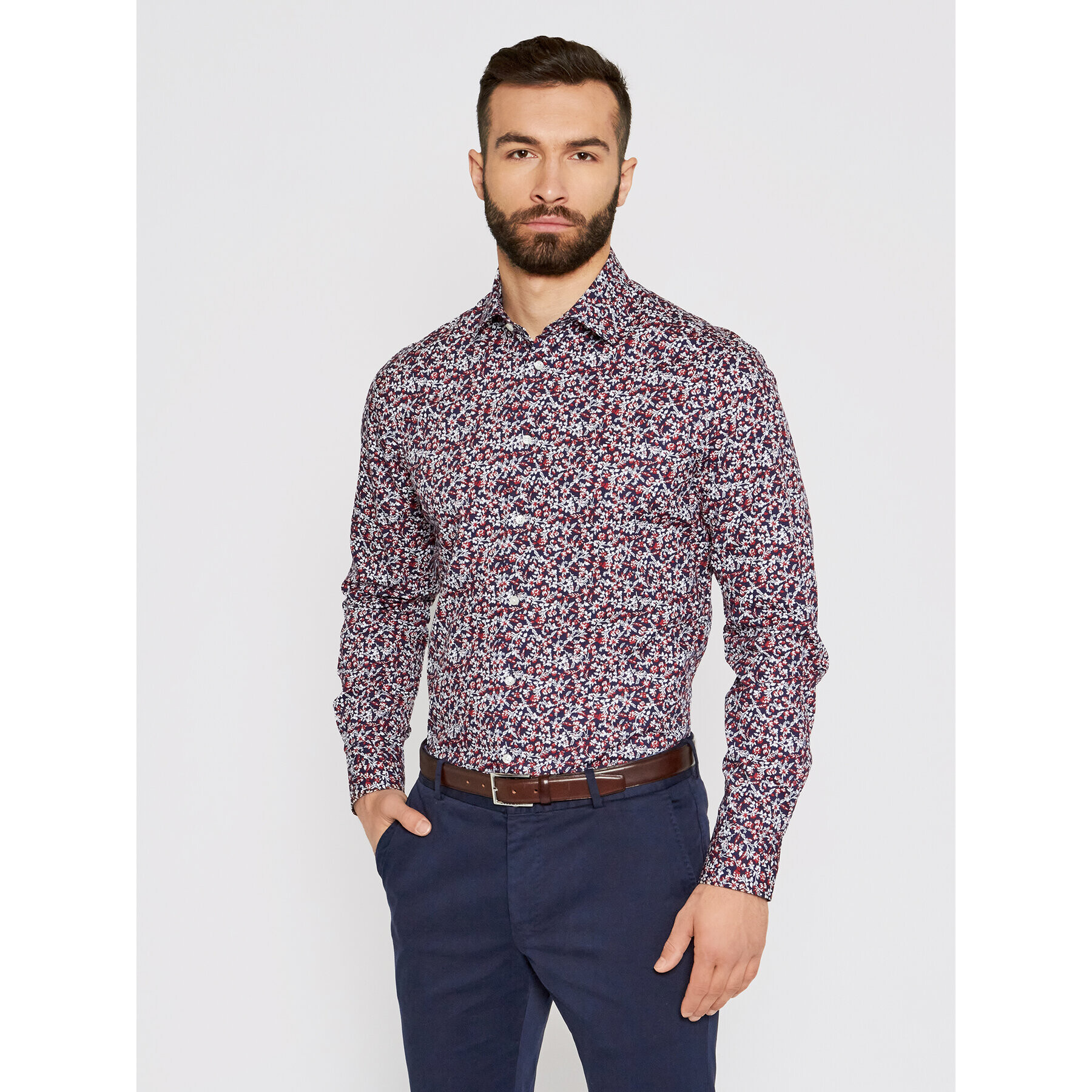 Tommy Hilfiger Tailored Риза Floral Print MW0MW16465 Цветен Regular Fit - Pepit.bg