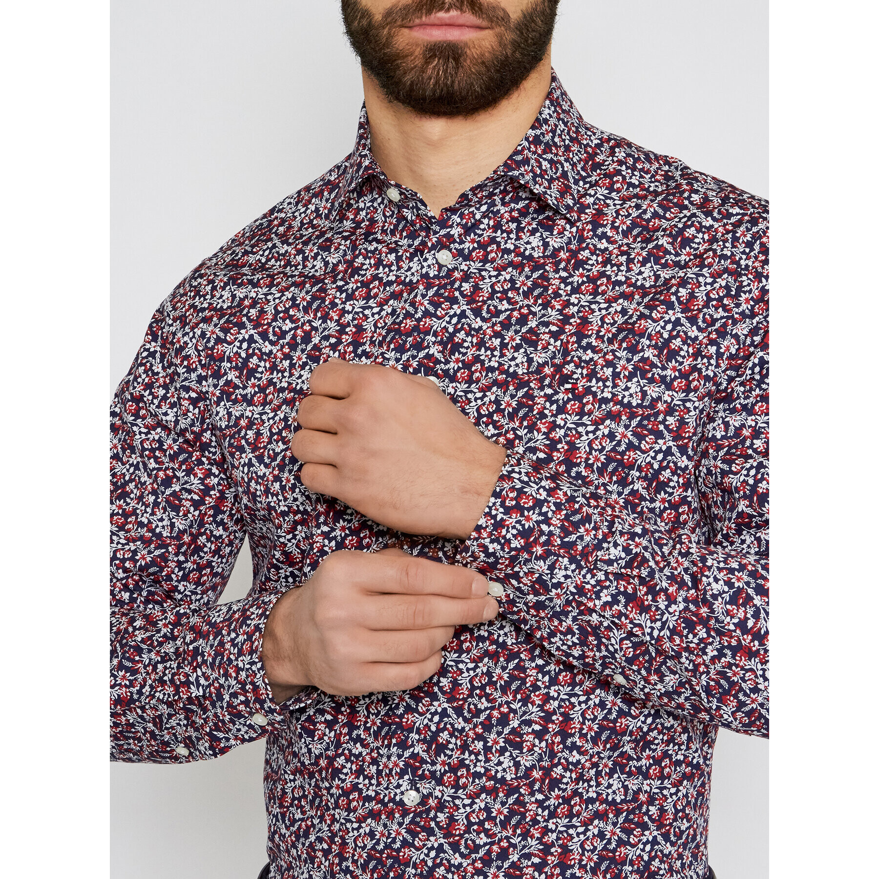 Tommy Hilfiger Tailored Риза Floral Print MW0MW16465 Цветен Regular Fit - Pepit.bg