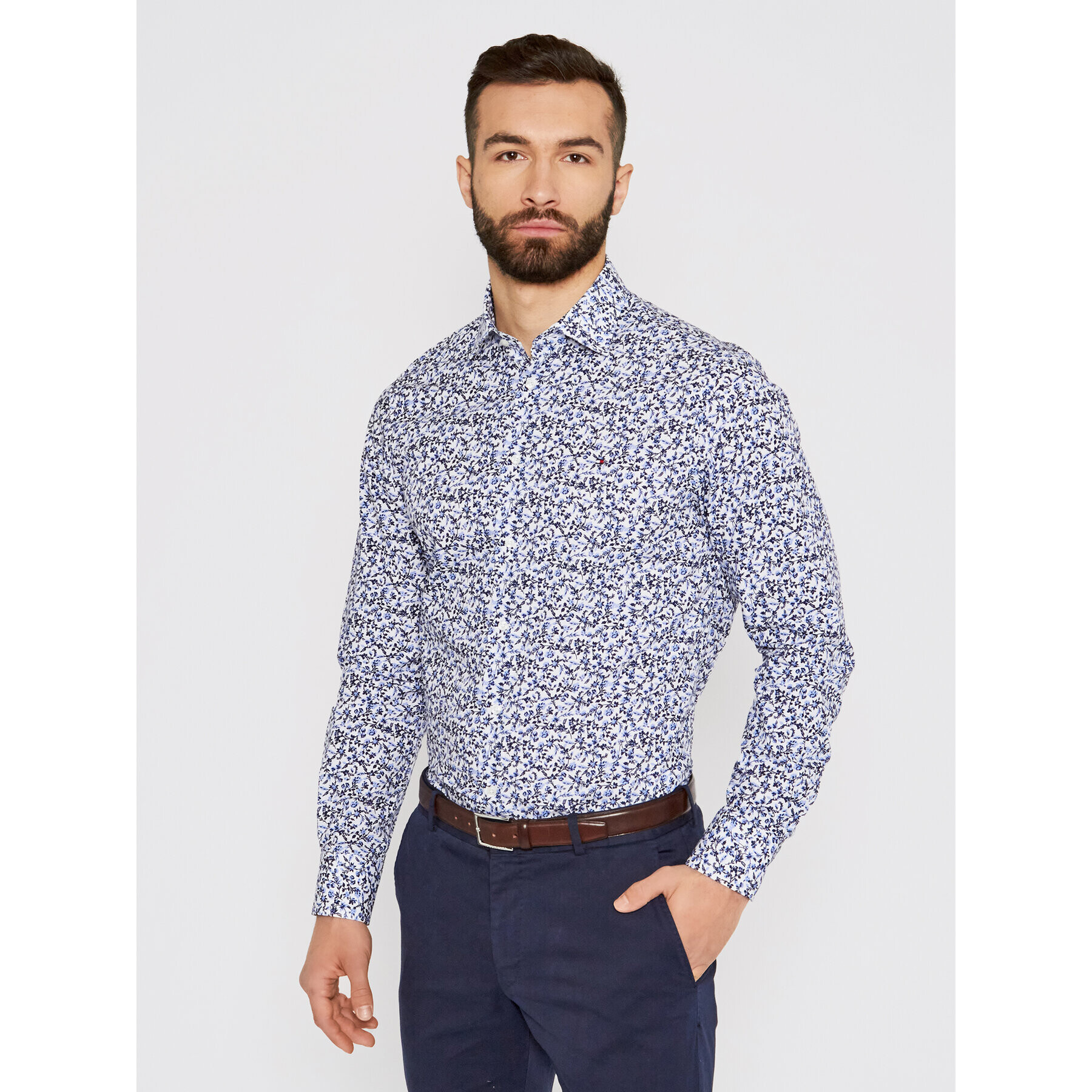 Tommy Hilfiger Tailored Риза Floral Print MW0MW16465 Цветен Regular Fit - Pepit.bg