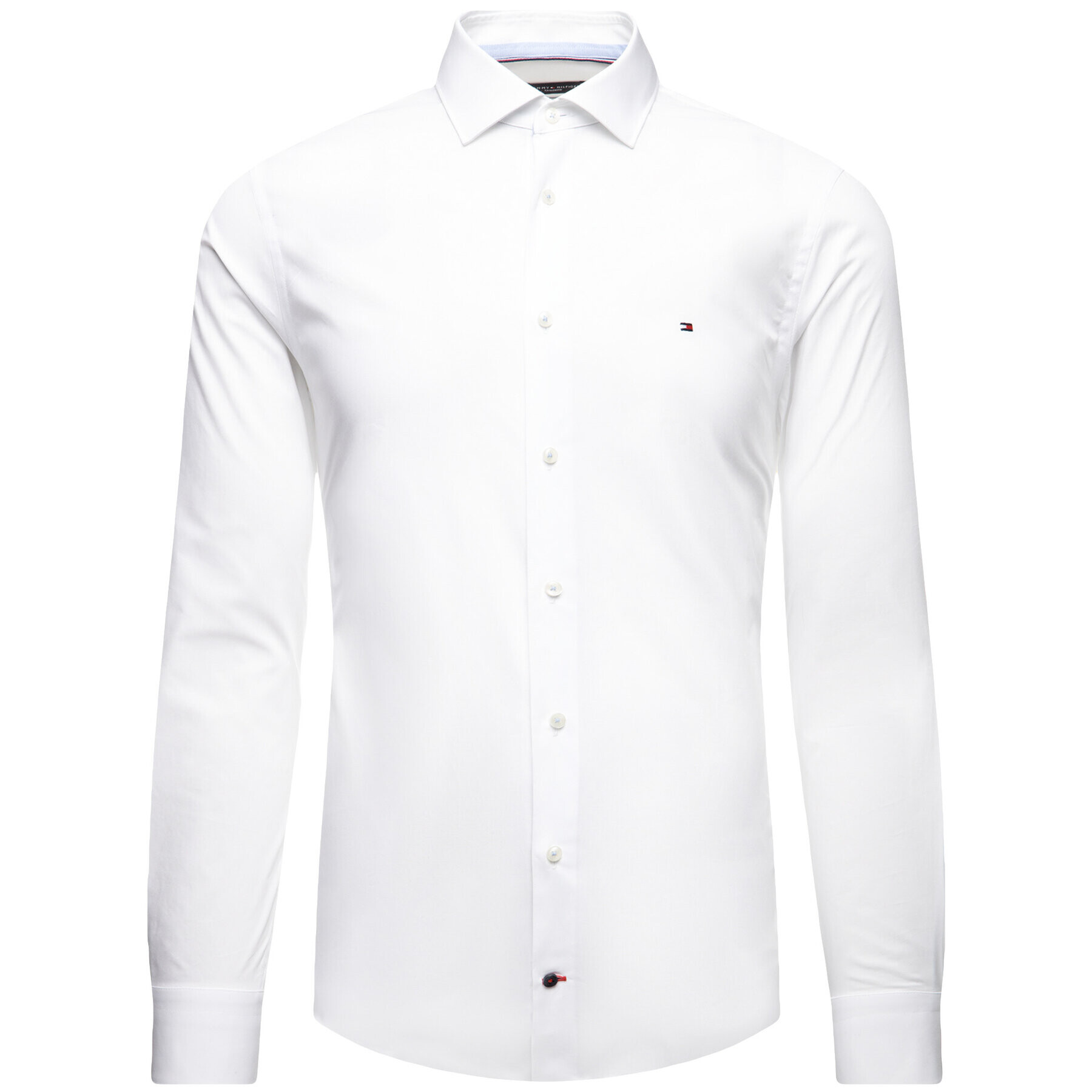 Tommy Hilfiger Риза Poplin Classic TT0TT06391 Бял Slim Fit - Pepit.bg