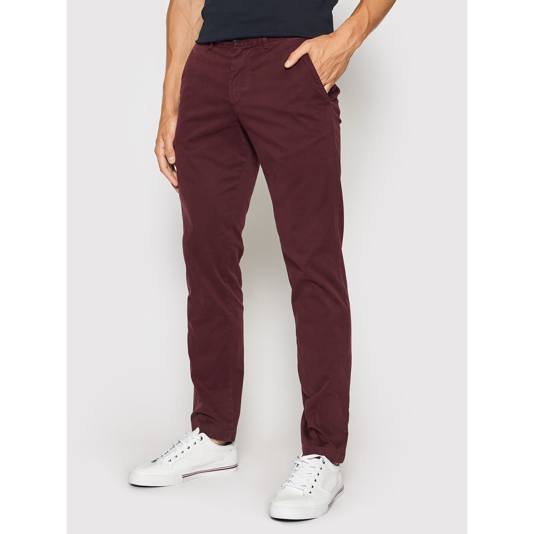 Tommy Hilfiger Чино панталони Blecker MW0MW13846 Бордо Slim Fit - Pepit.bg