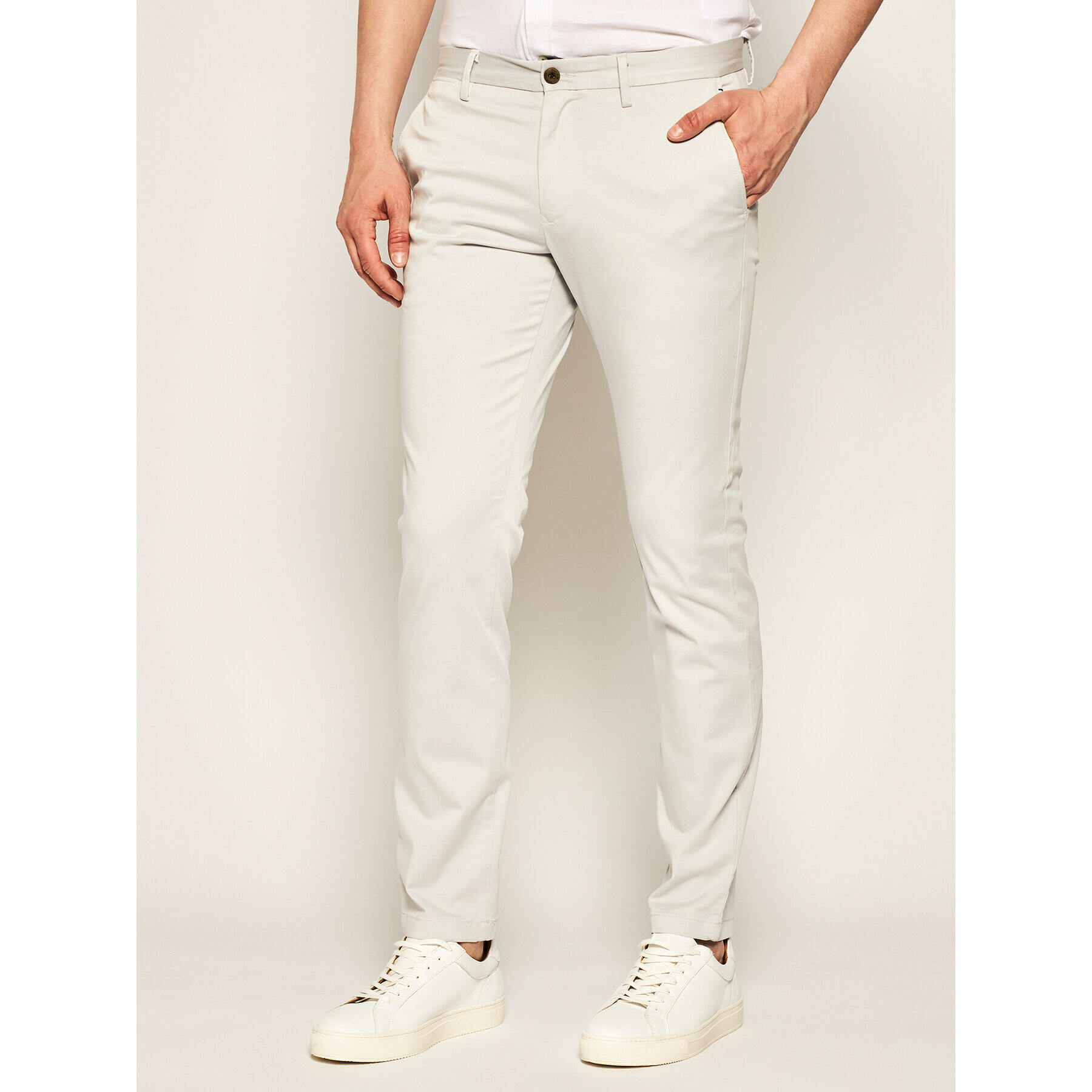 Tommy Hilfiger Текстилни панталони Bleecker MW0MW12586 Сив Slim Fit - Pepit.bg