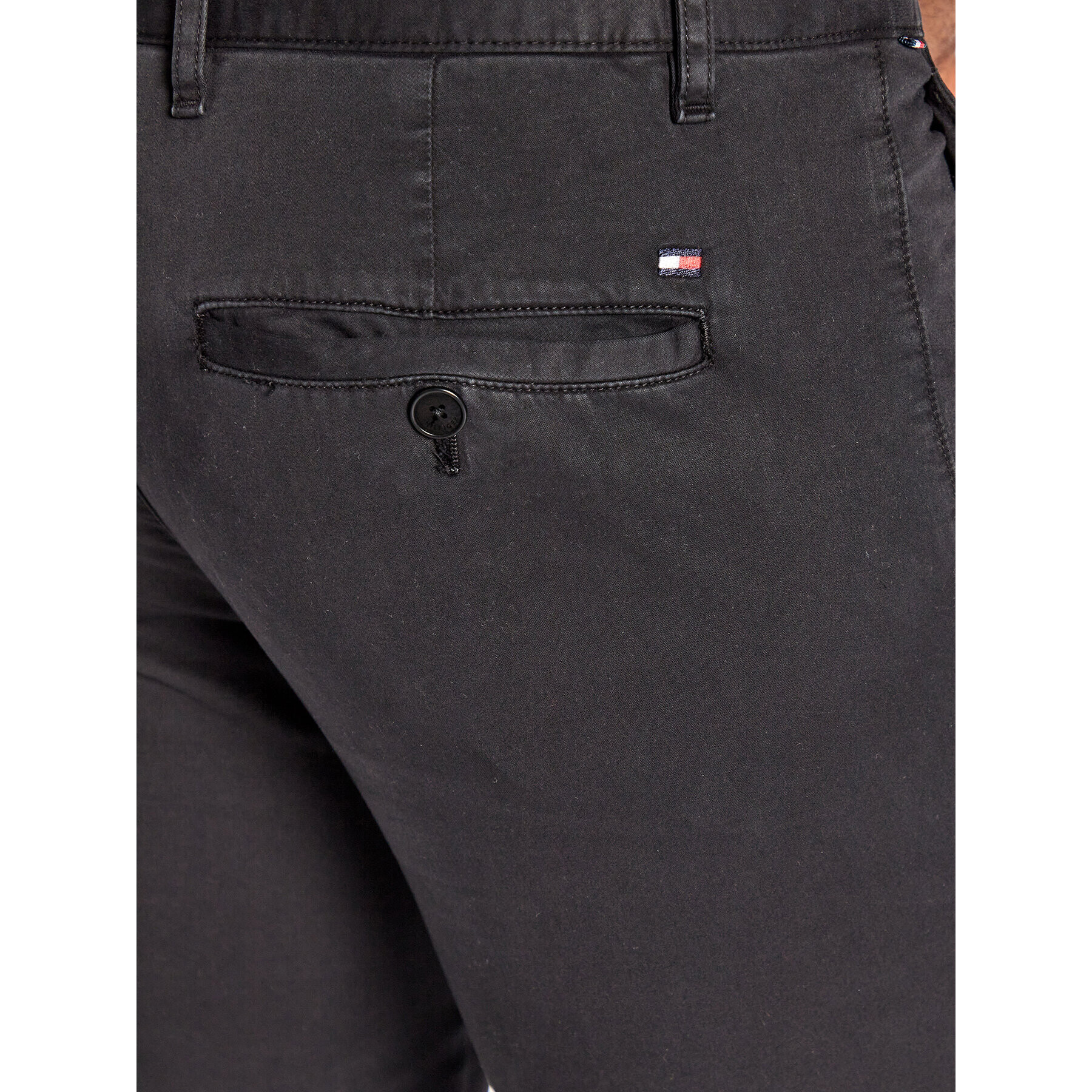 Tommy Hilfiger Текстилни панталони MW0MW26839 Черен Slim Fit - Pepit.bg