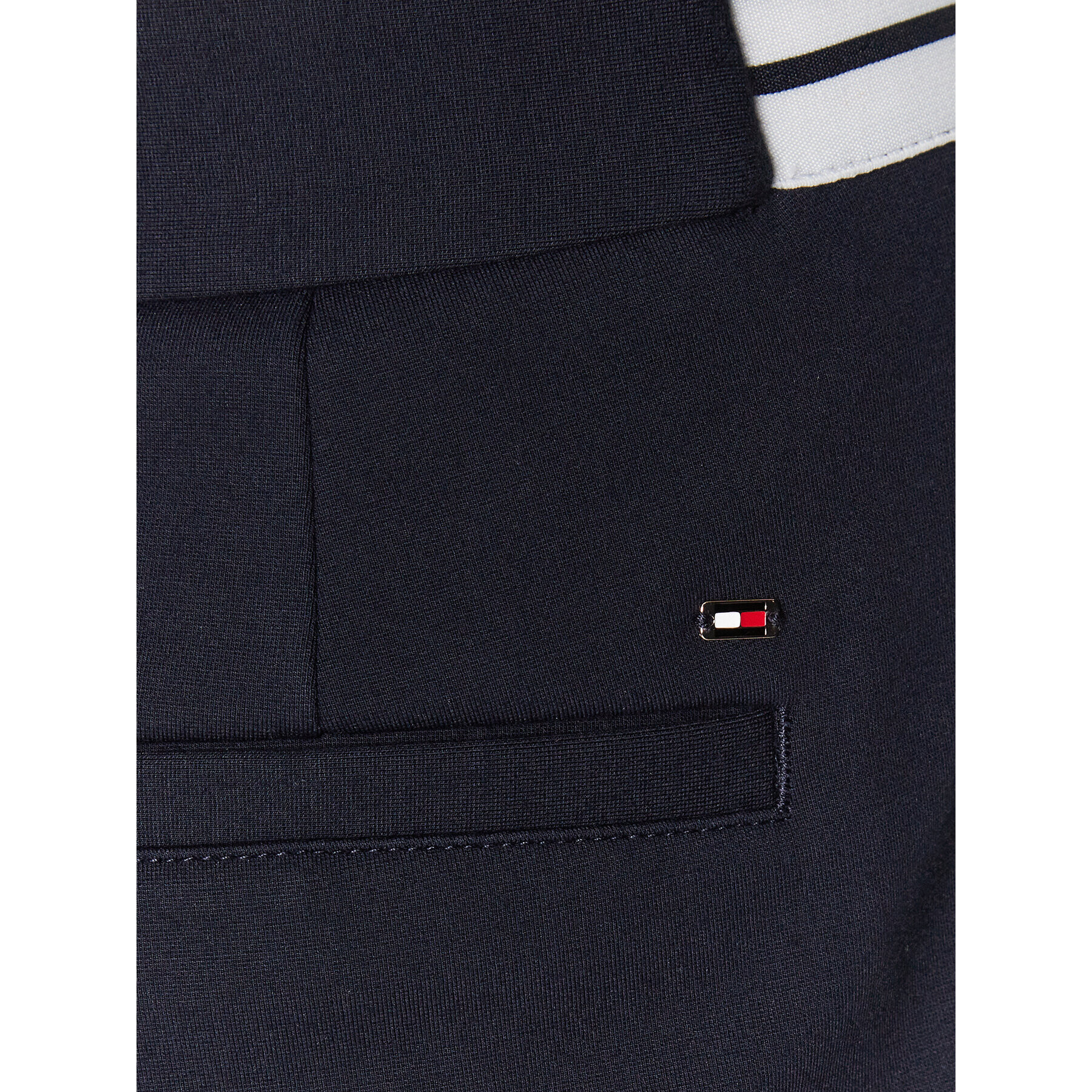 Tommy Hilfiger Текстилни панталони Punto WW0WW38606 Тъмносин Slim Fit - Pepit.bg