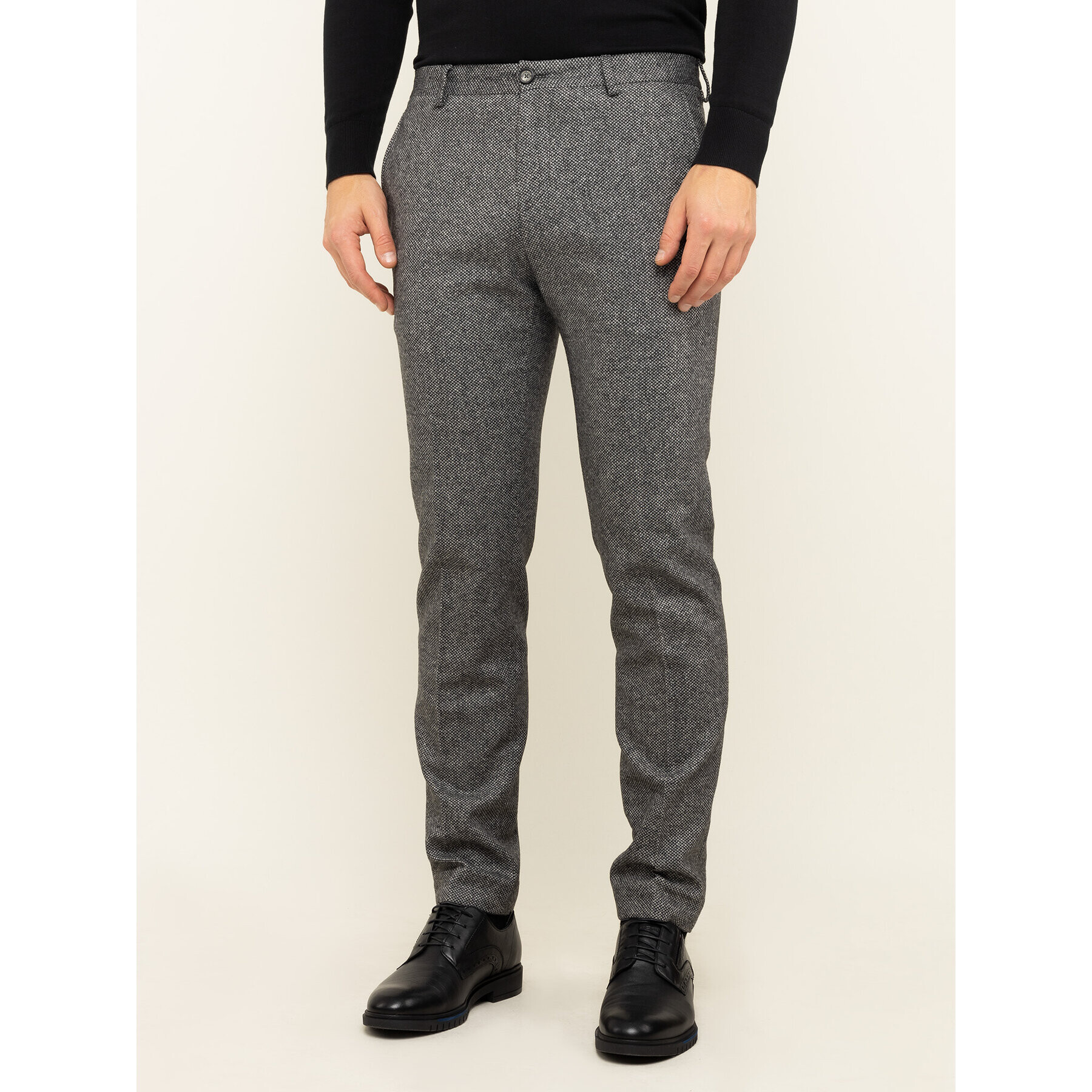 Tommy Hilfiger Tailored Текстилни панталони Wool Blend Pants TT0TT06281 Сив Slim Fit - Pepit.bg