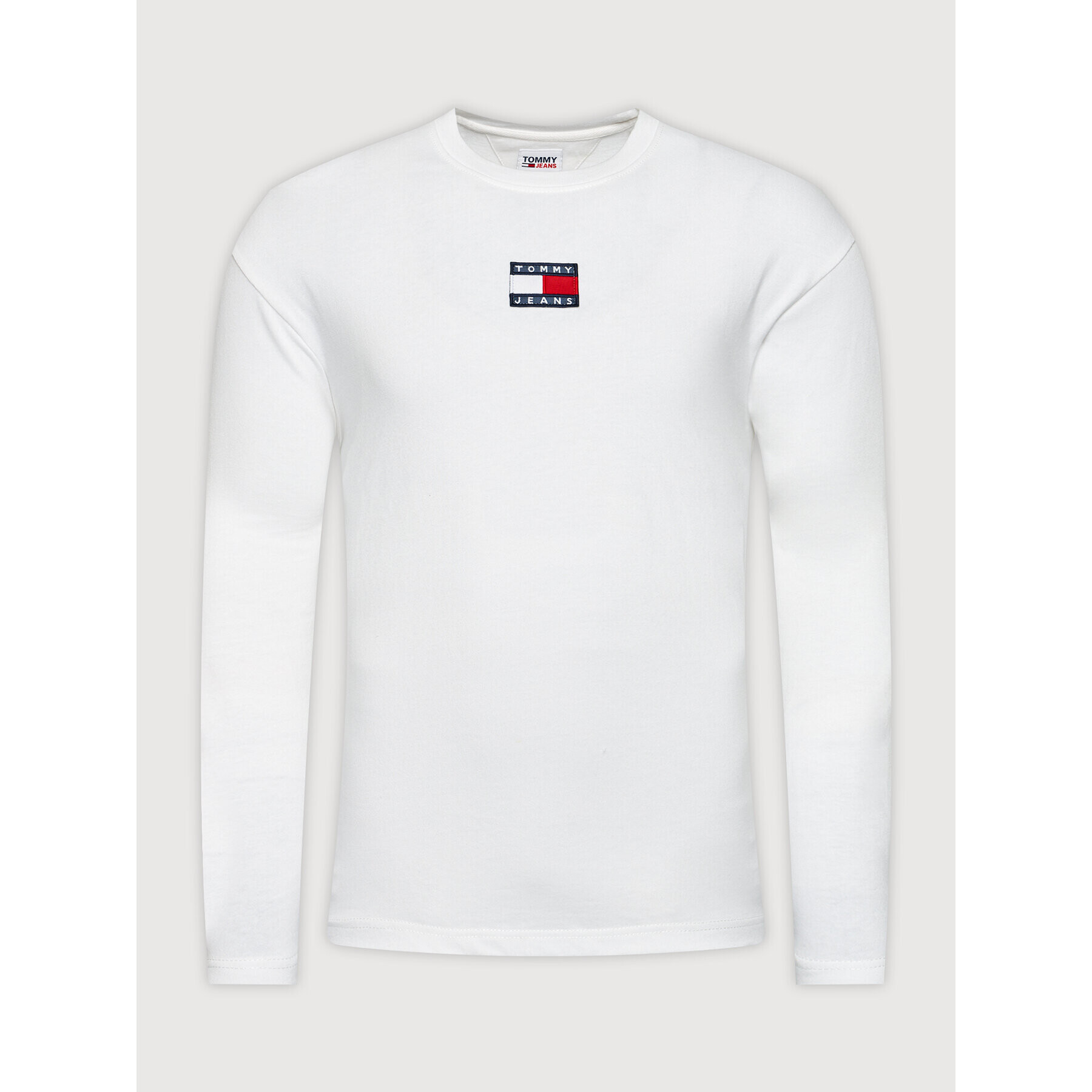 Tommy Hilfiger Тениска с дълъг ръкав Badge DM0DM10932 Бял Regular Fit - Pepit.bg