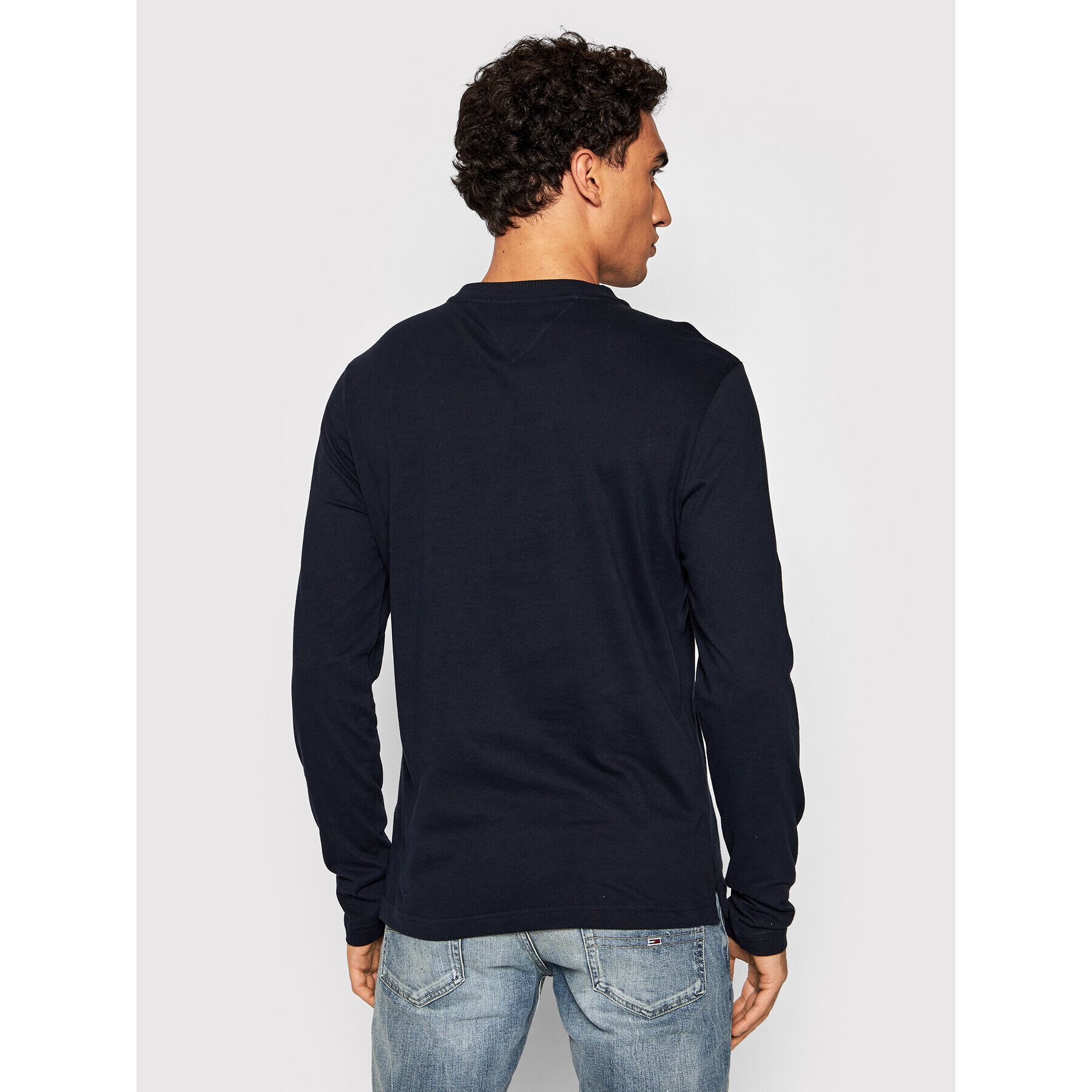 Tommy Hilfiger Тениска с дълъг ръкав Classic Henley MW0MW20159 Тъмносин Regular Fit - Pepit.bg