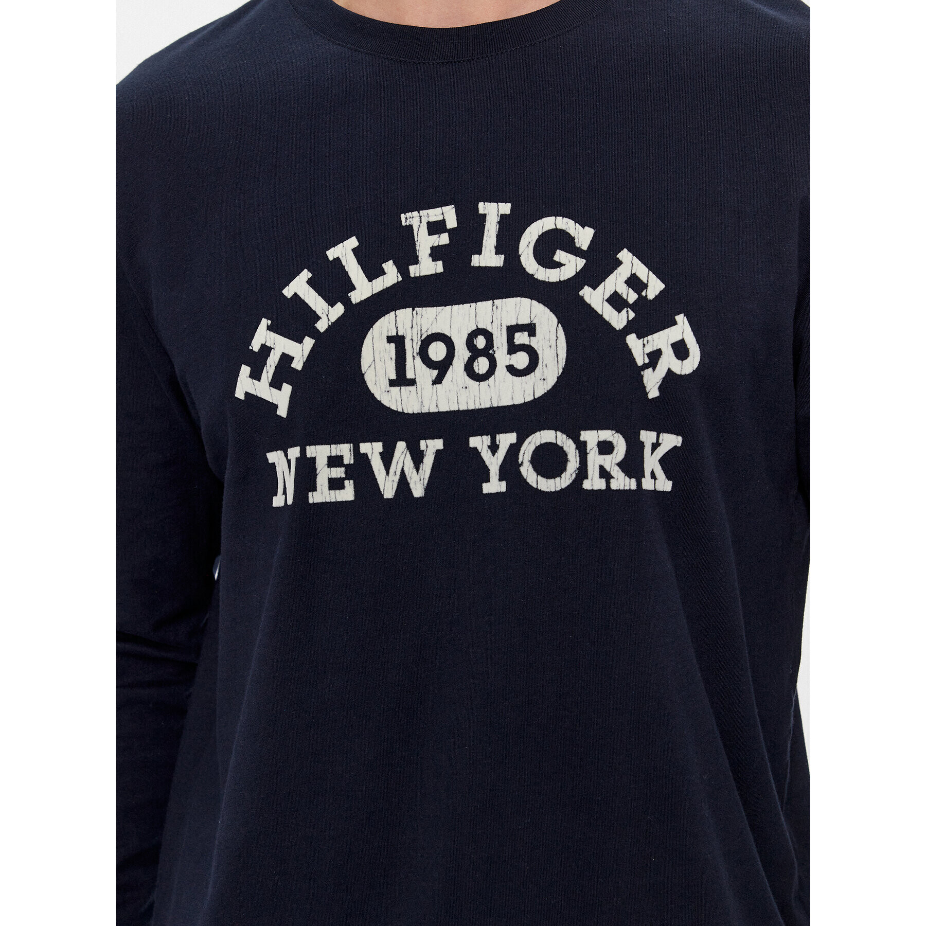 Tommy Hilfiger Тениска с дълъг ръкав Collegiate MW0MW32591 Тъмносин Regular Fit - Pepit.bg