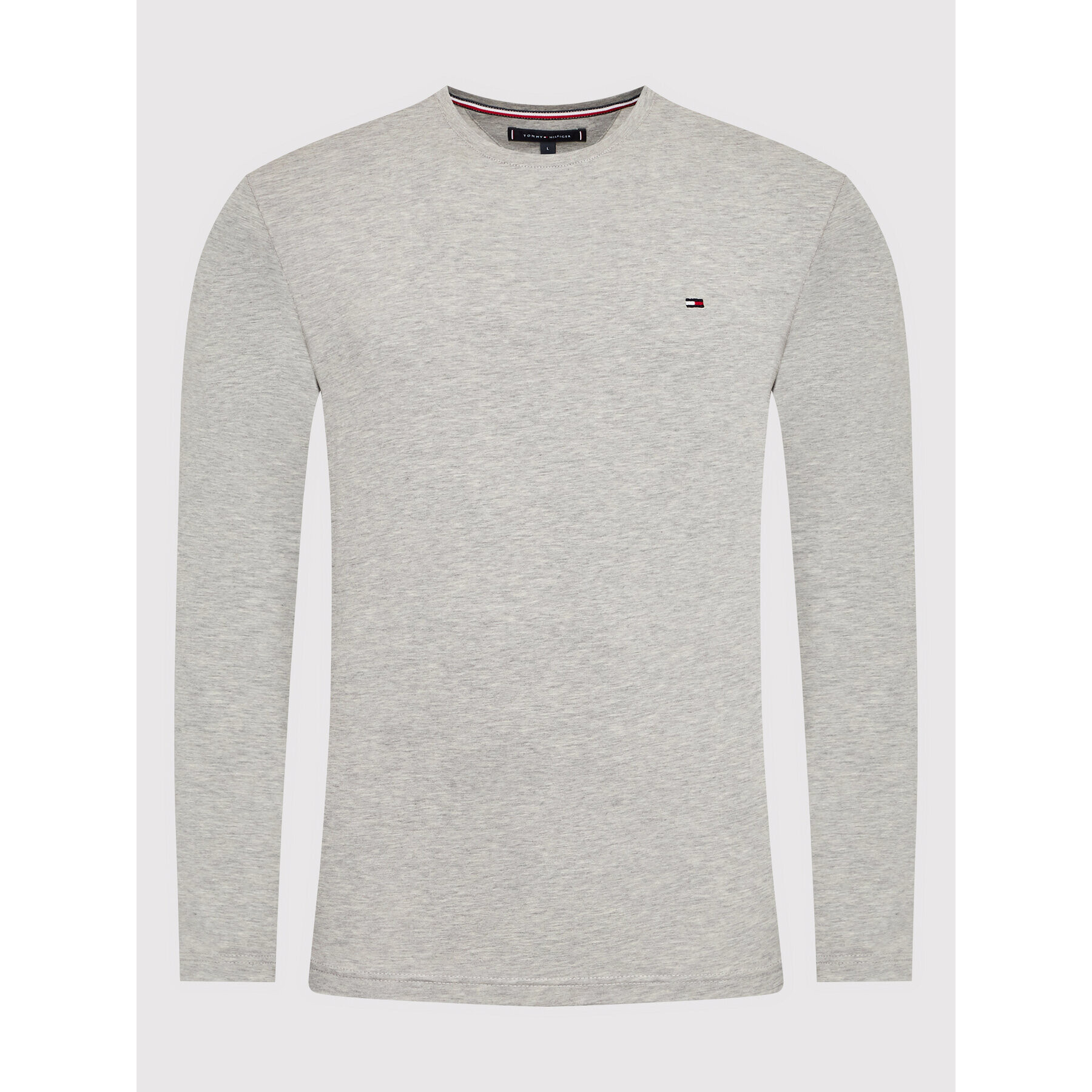 Tommy Hilfiger Тениска с дълъг ръкав MW0MW10804 Сив Slim Fit - Pepit.bg