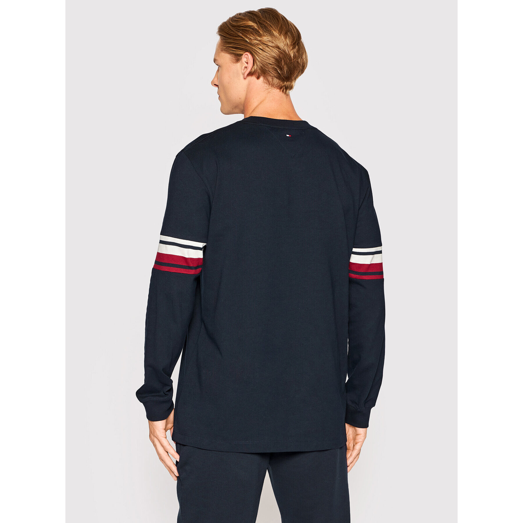 Tommy Hilfiger Тениска с дълъг ръкав MW0MW25953 Тъмносин Regular Fit - Pepit.bg