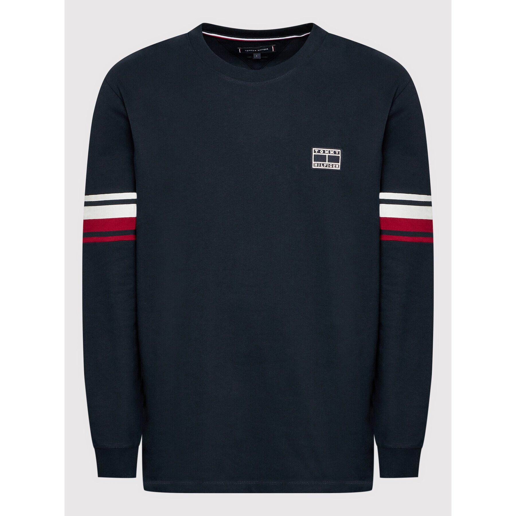 Tommy Hilfiger Тениска с дълъг ръкав MW0MW25953 Тъмносин Regular Fit - Pepit.bg