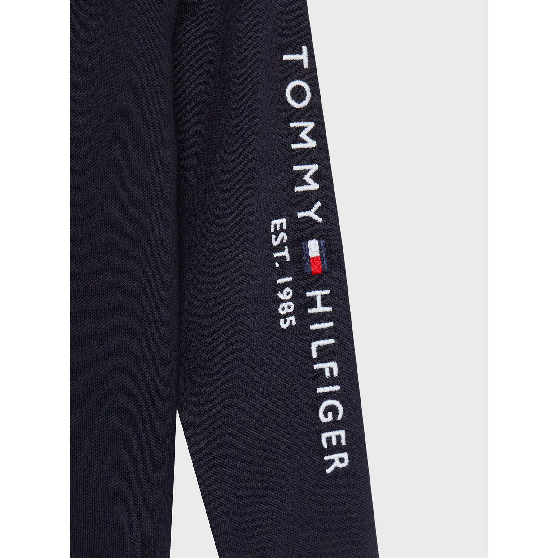 Tommy Hilfiger Тениска с яка и копчета Essential KB0KB07729 M Тъмносин Regular Fit - Pepit.bg