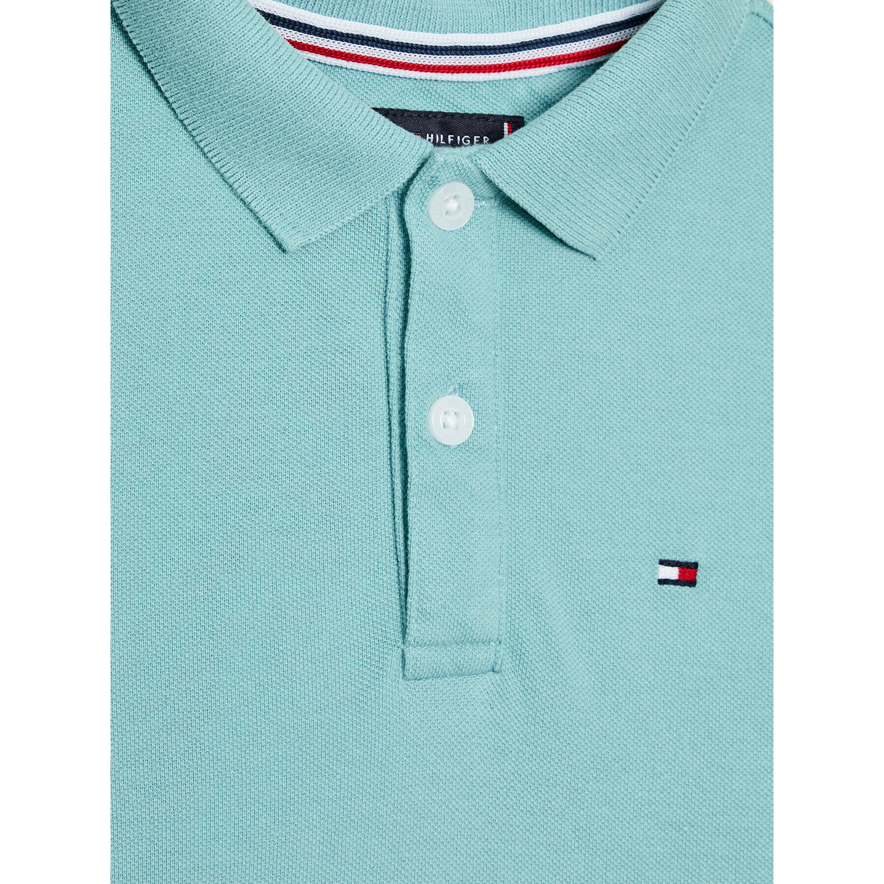 Tommy Hilfiger Тениска с яка и копчета KB0KB07365 D Син Regular Fit - Pepit.bg