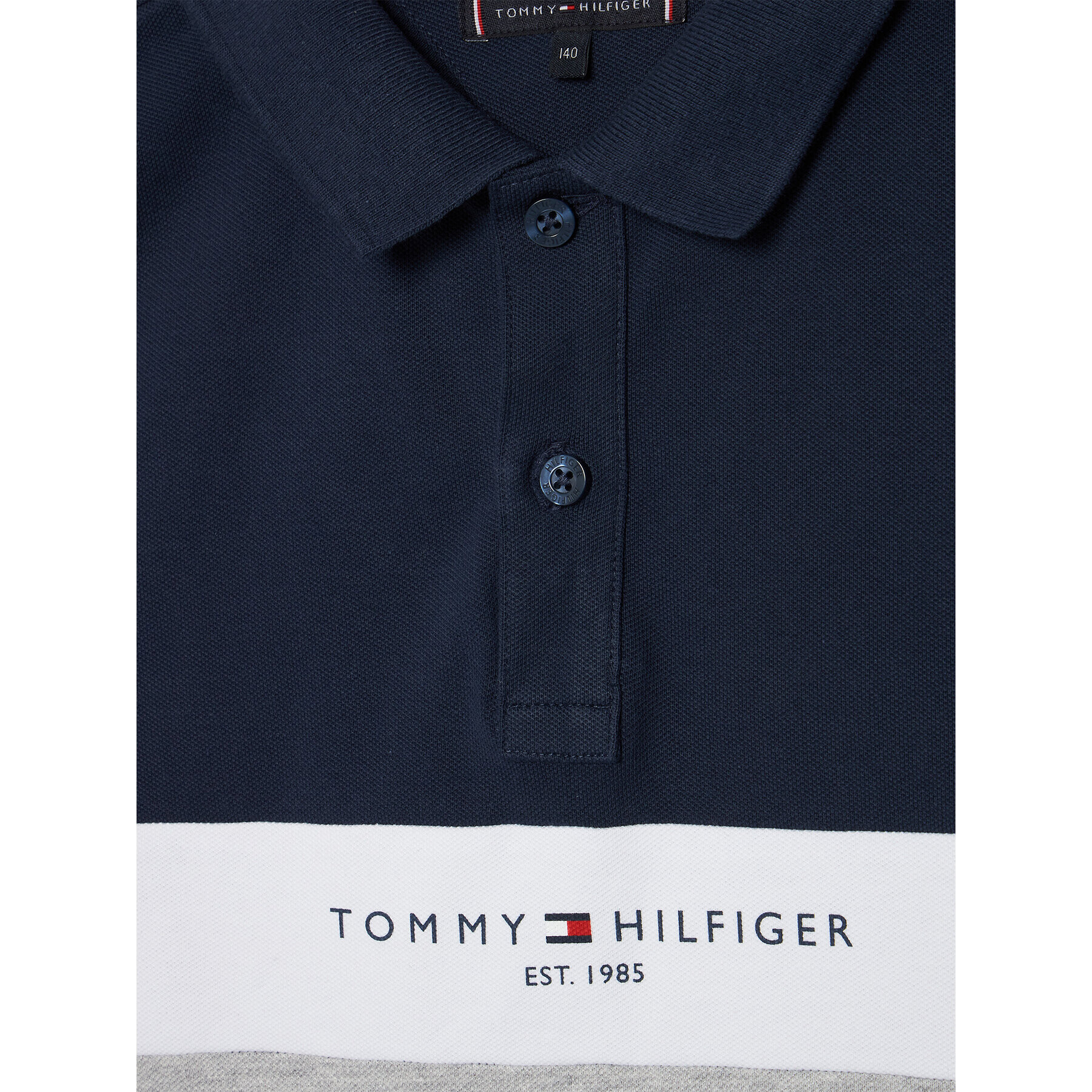 Tommy Hilfiger Тениска с яка и копчета Colorblock KB0KB07371 D Цветен Regular Fit - Pepit.bg