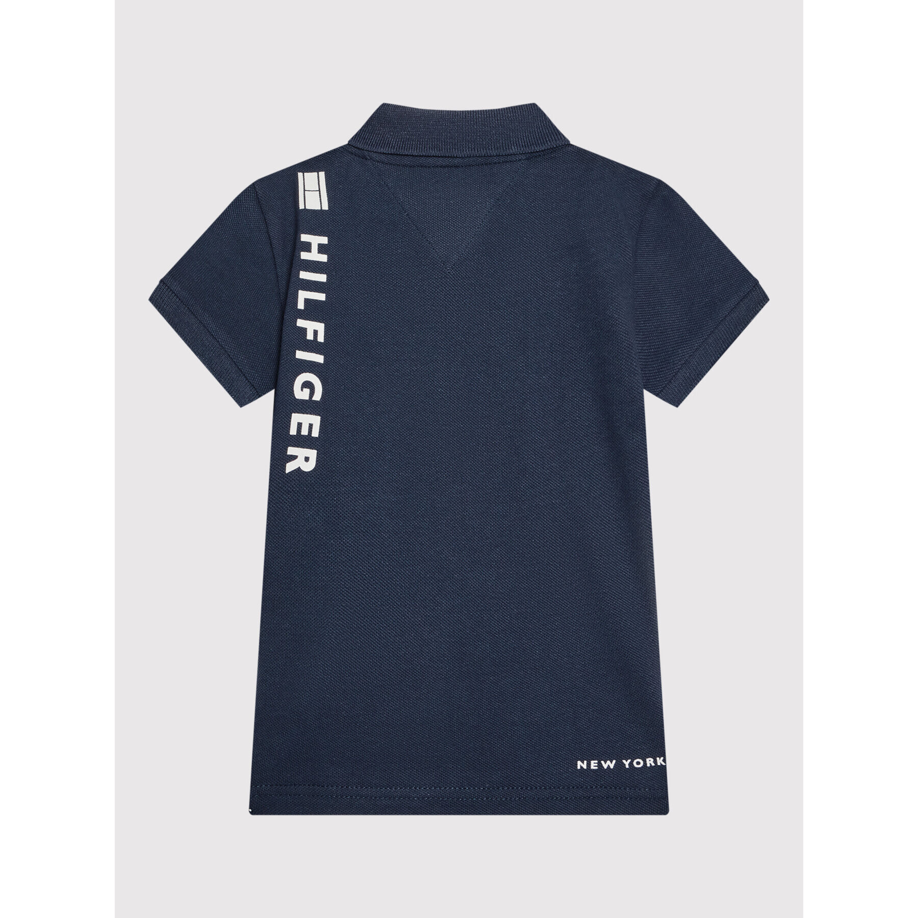 Tommy Hilfiger Тениска с яка и копчета Multi Placement KB0KB07373 D Тъмносин Regular Fit - Pepit.bg