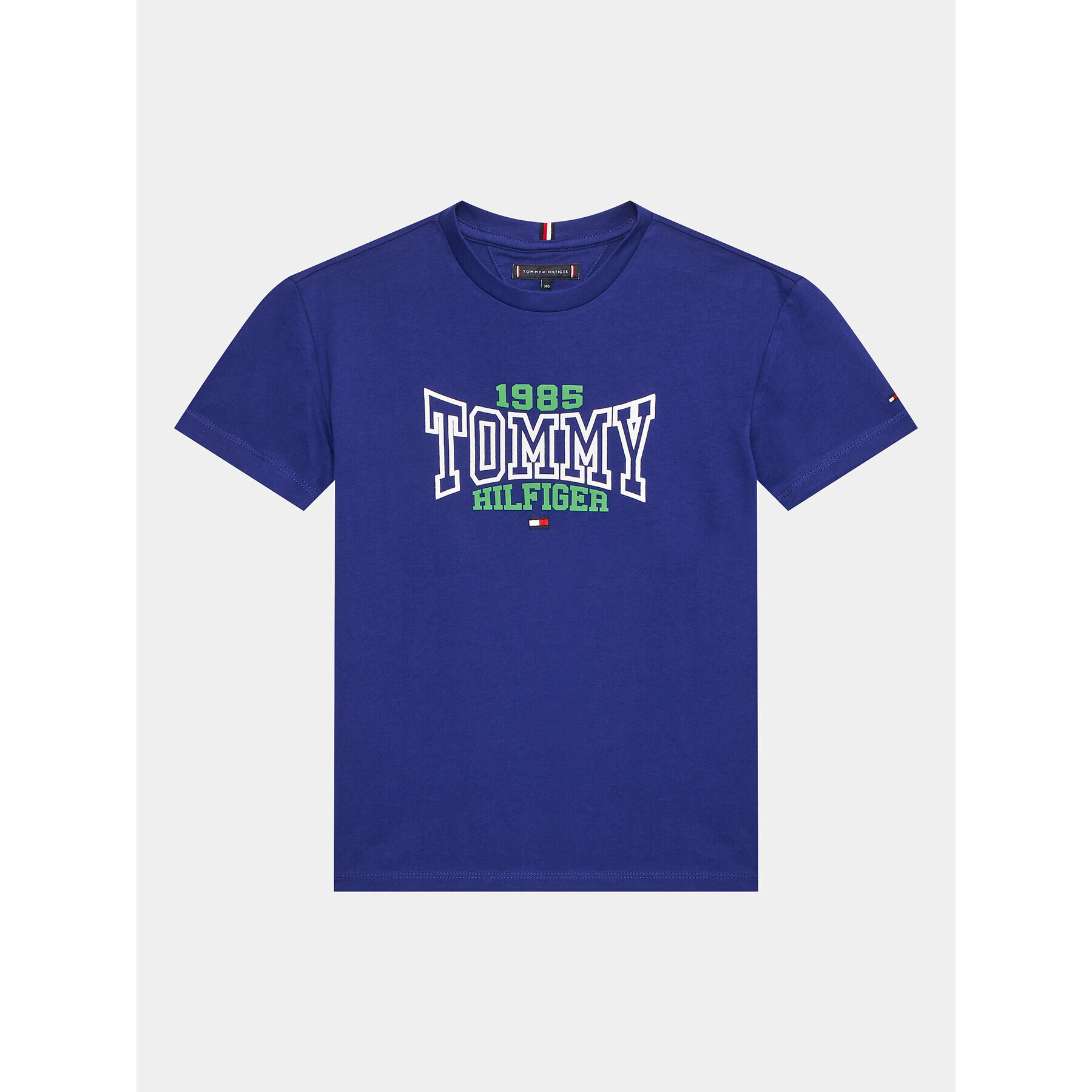 Tommy Hilfiger Тишърт 1985 KB0KB08323 Син Regular Fit - Pepit.bg