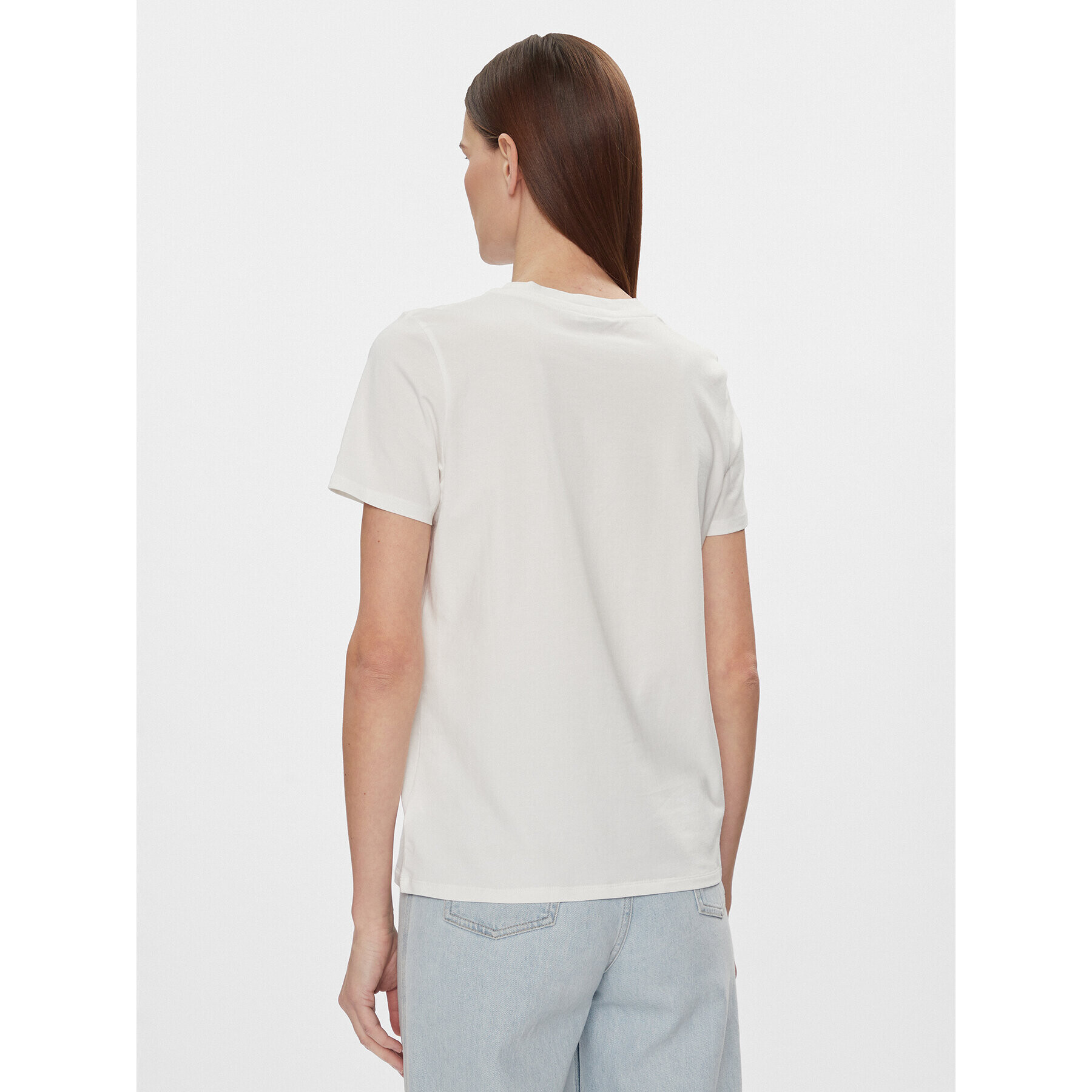 Tommy Hilfiger Тишърт 1985 WW0WW37877 Бял Regular Fit - Pepit.bg