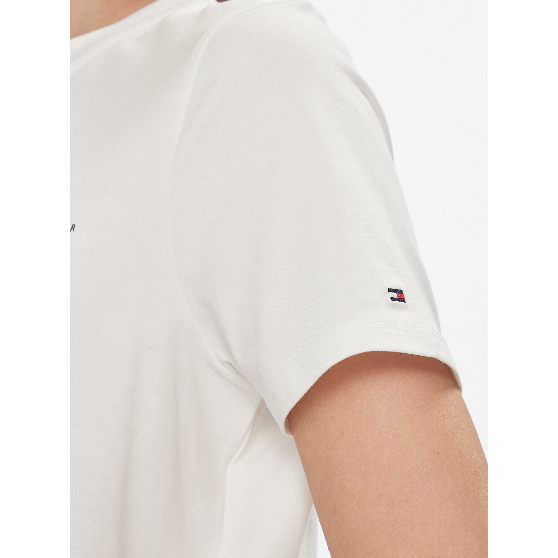 Tommy Hilfiger Тишърт 1985 WW0WW37877 Бял Regular Fit - Pepit.bg
