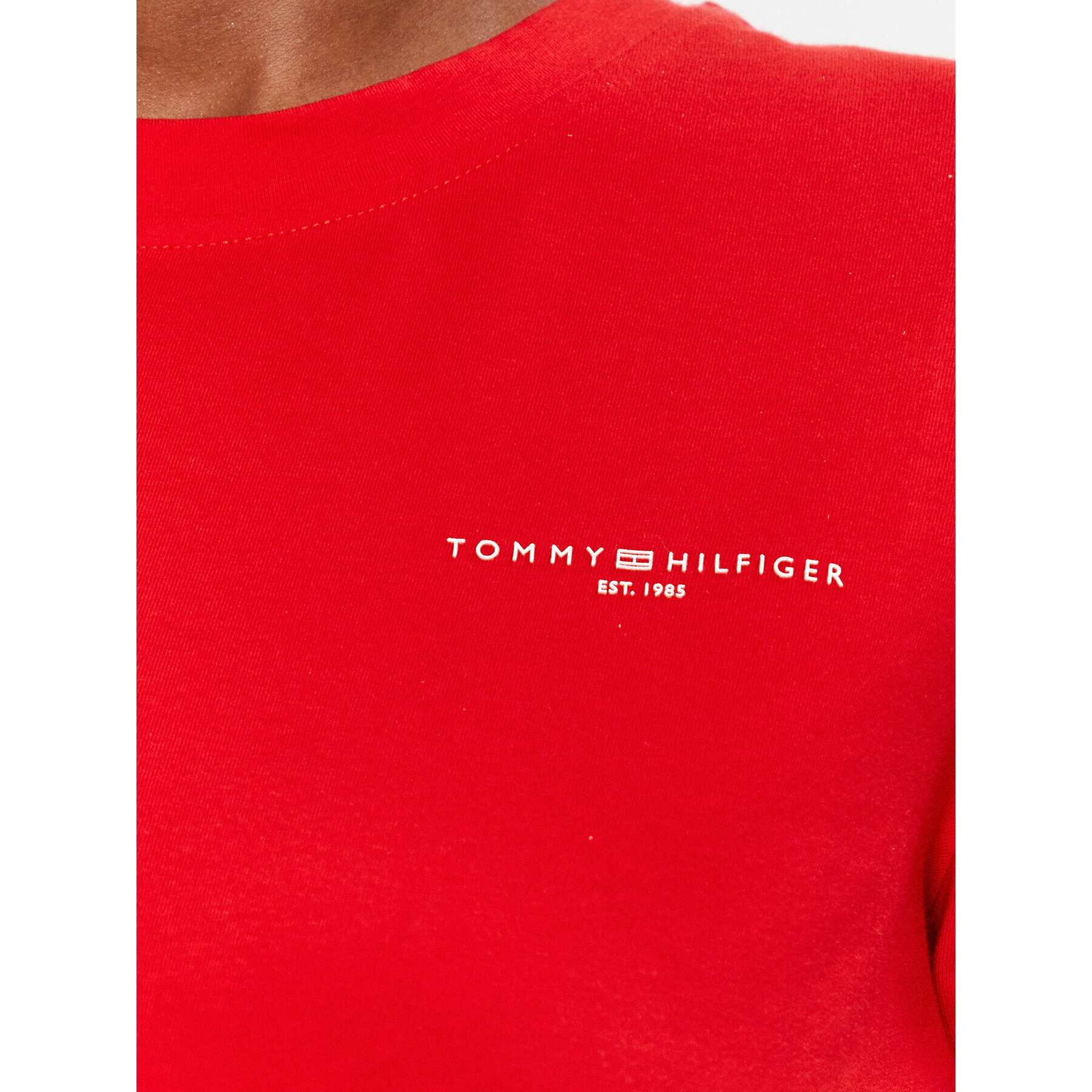 Tommy Hilfiger Тишърт 1985 WW0WW37877 Червен Regular Fit - Pepit.bg